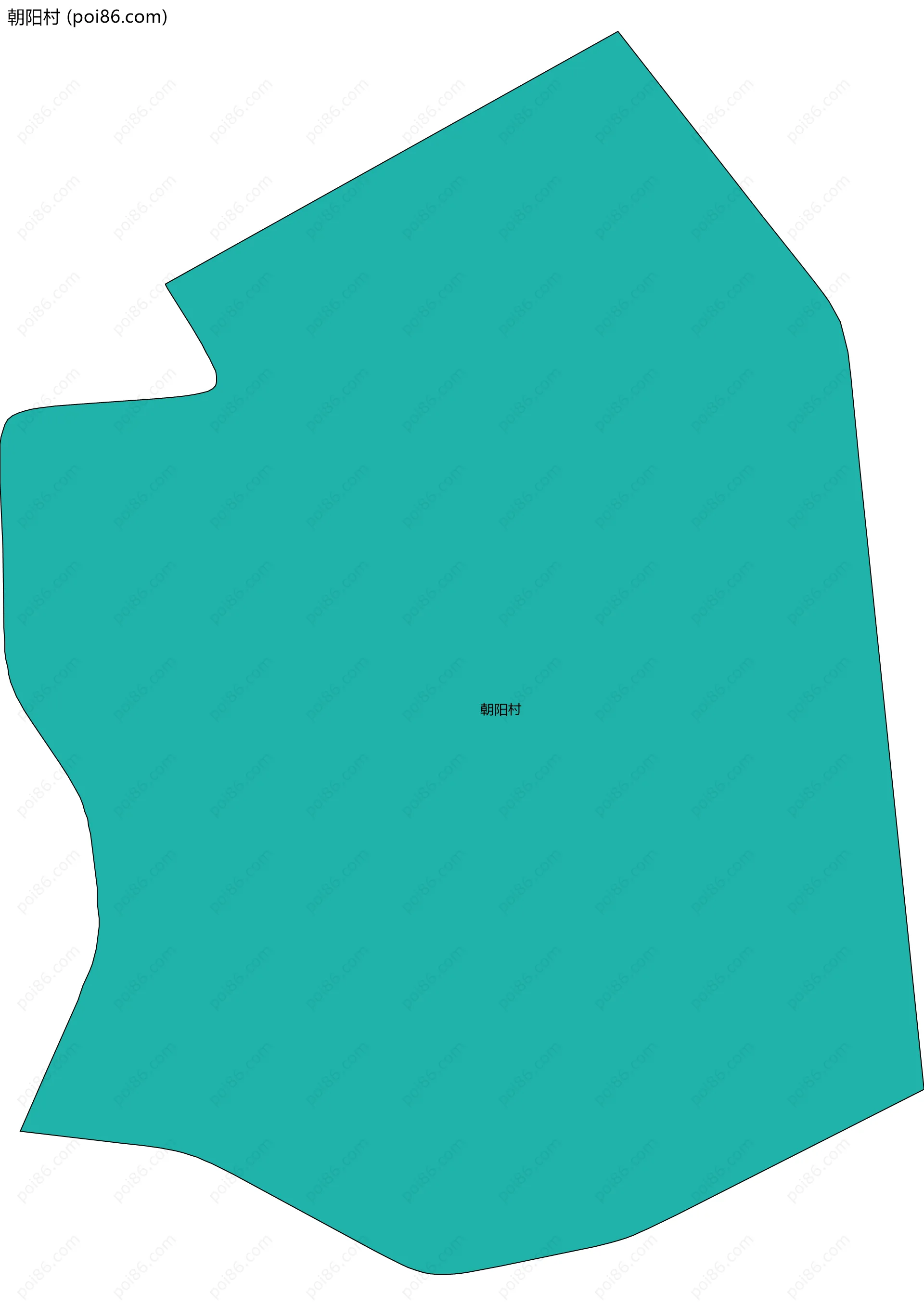 朝阳村边界地图