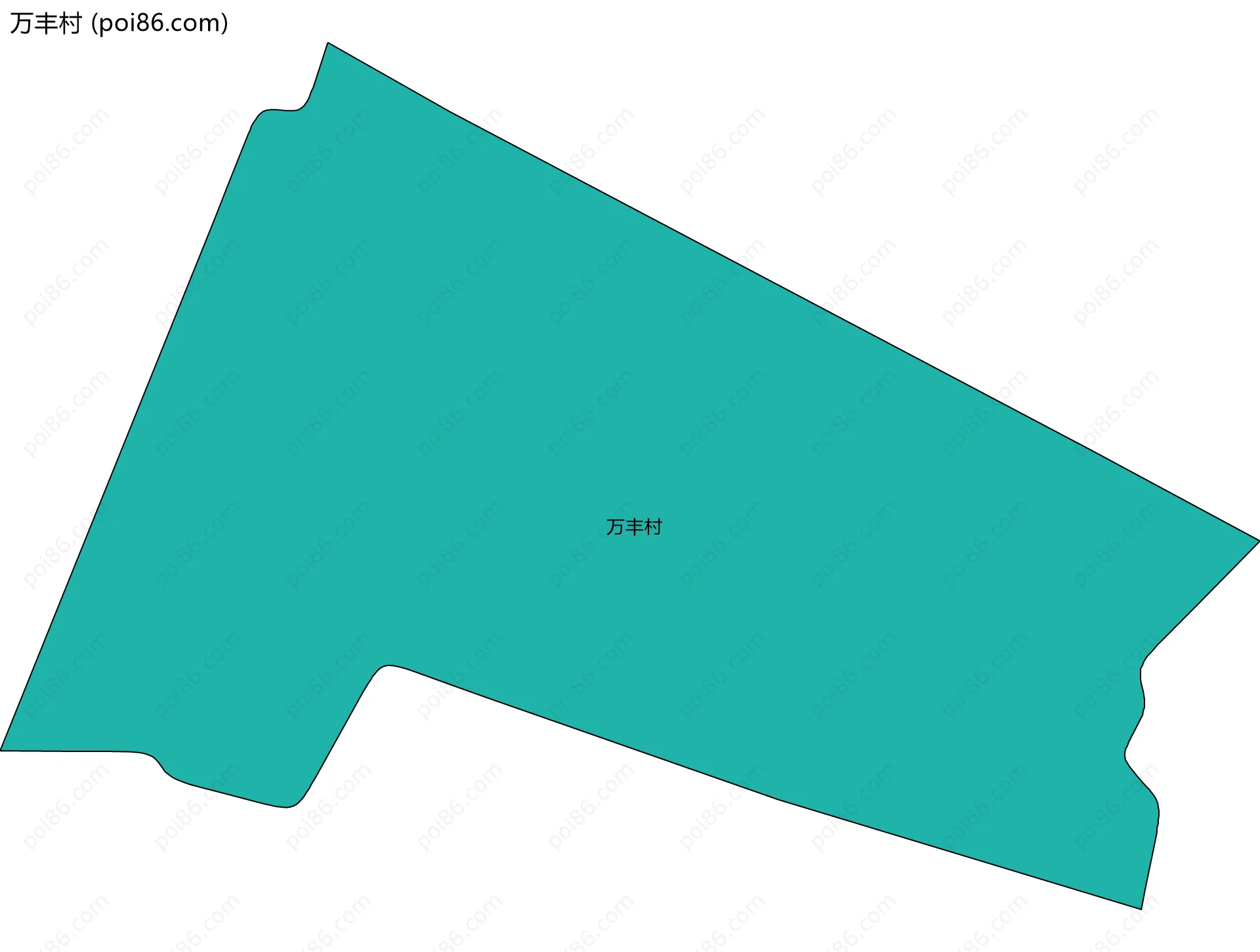 万丰村边界地图