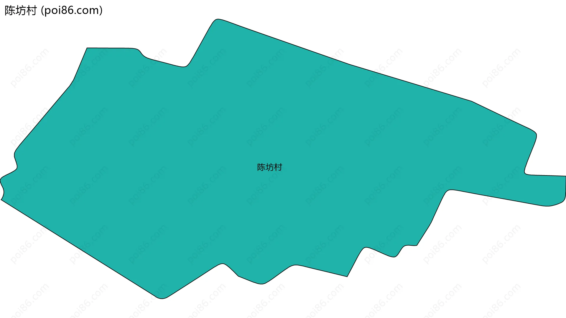 陈坊村边界地图