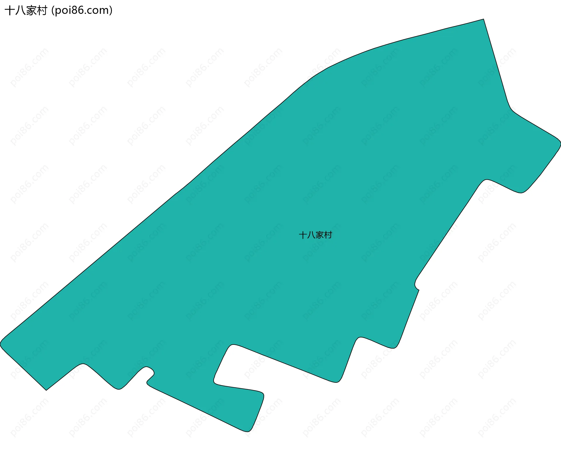 十八家村边界地图