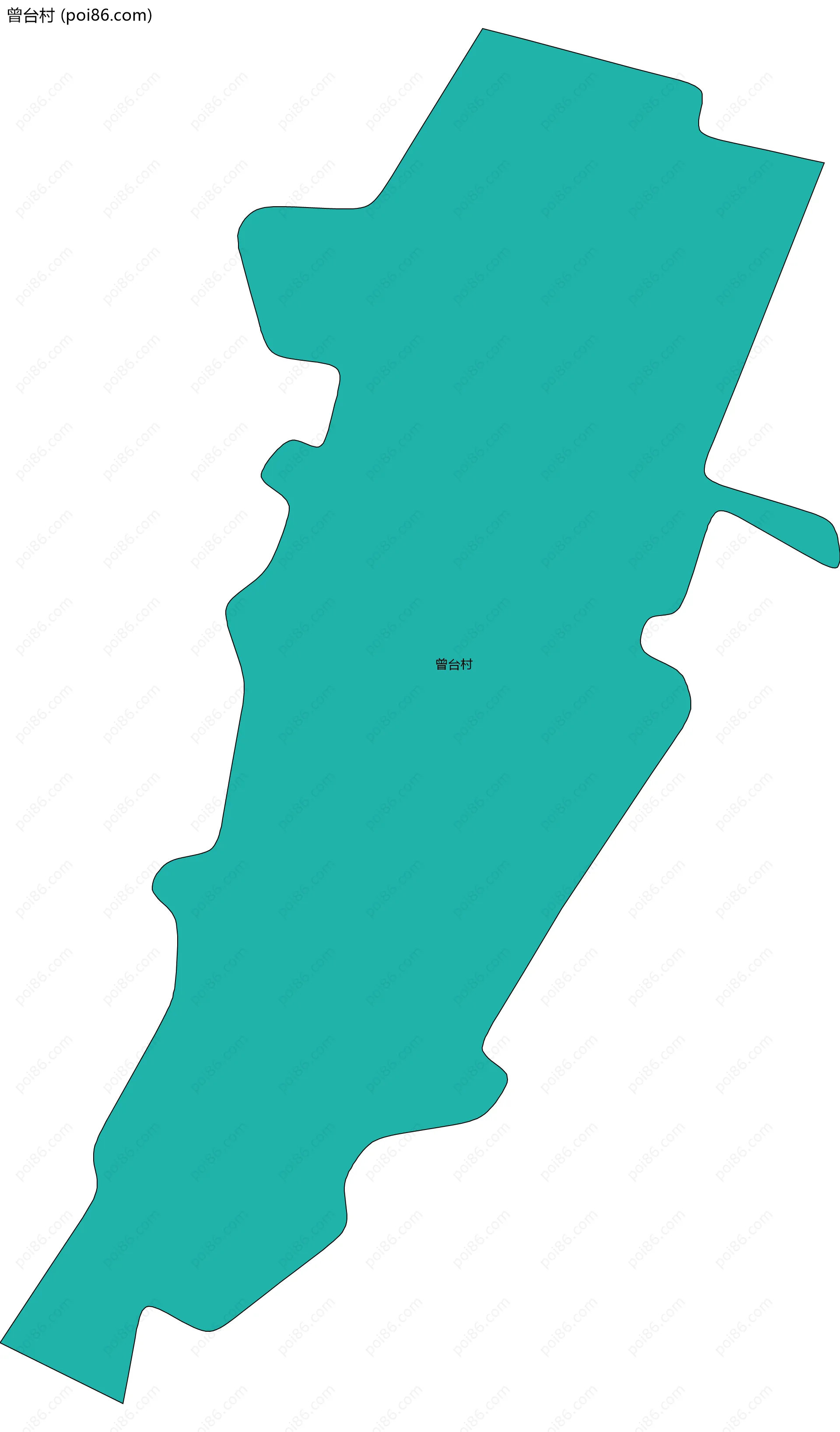曾台村边界地图