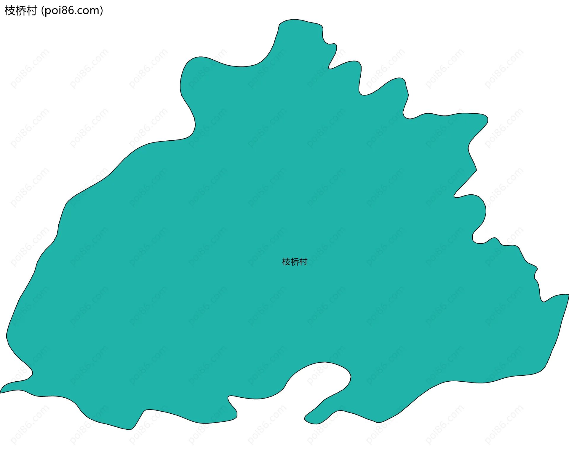 枝桥村边界地图