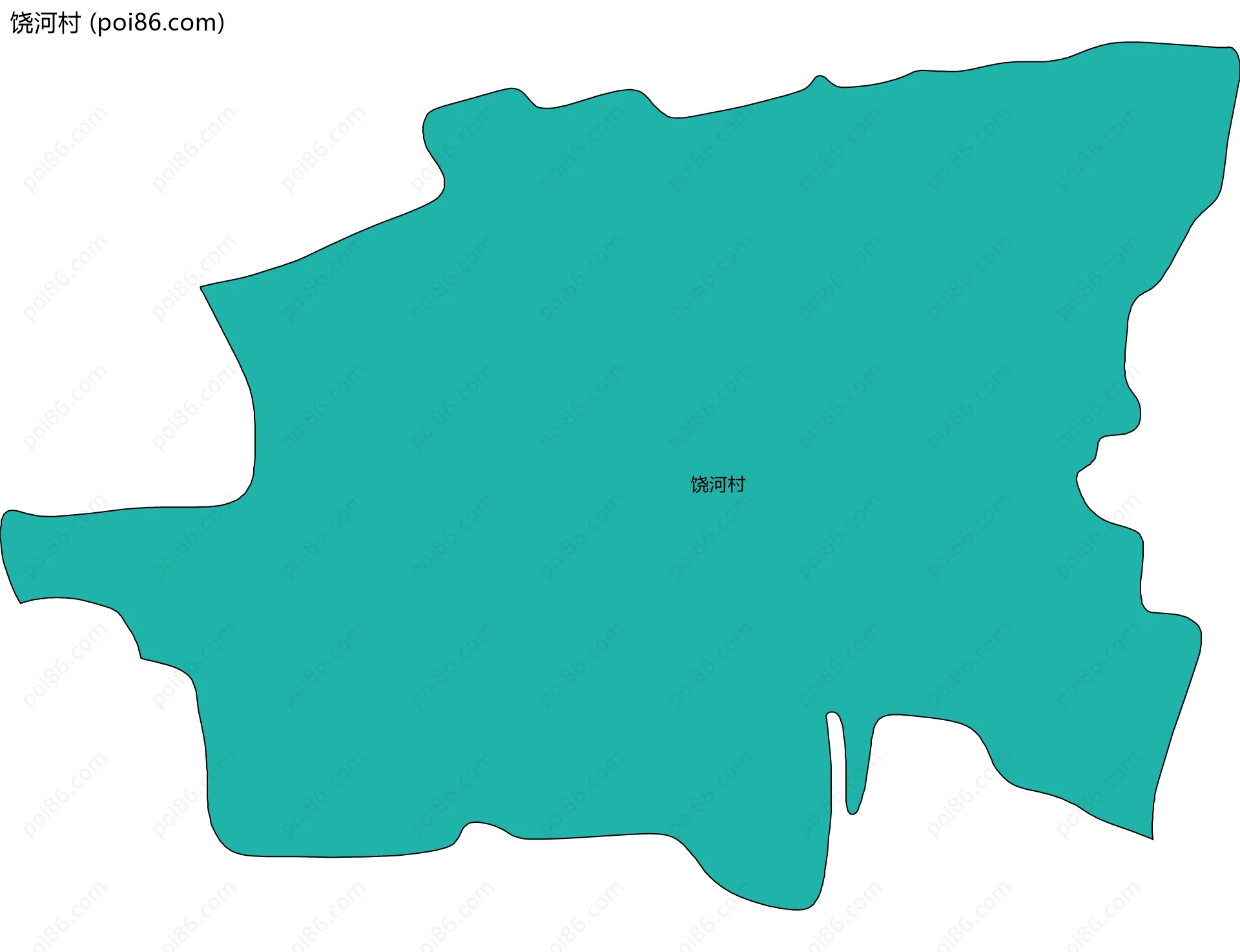 饶河村边界地图