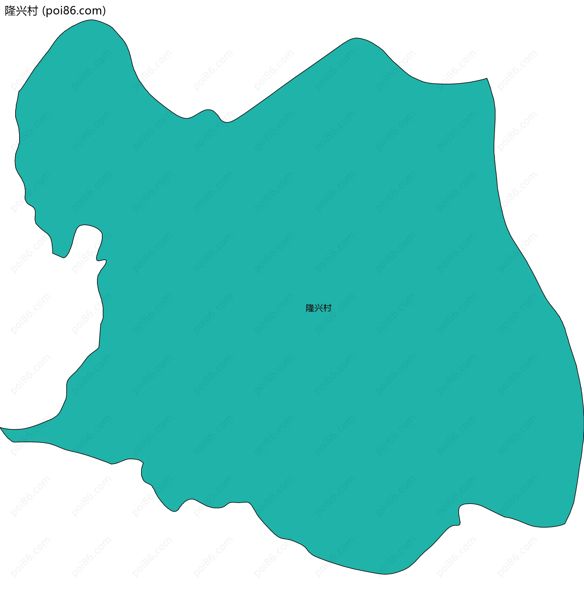 隆兴村边界地图