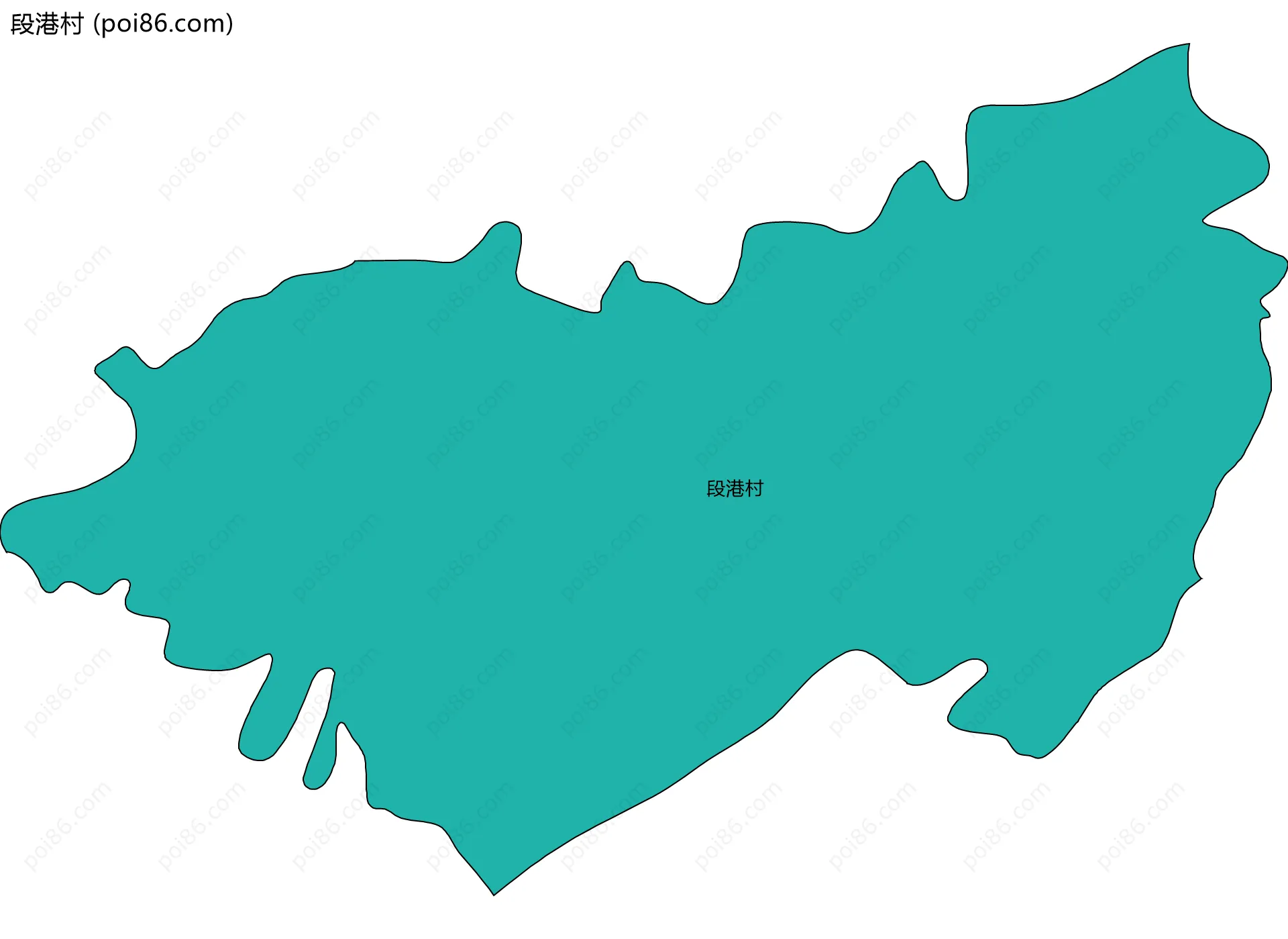 段港村边界地图