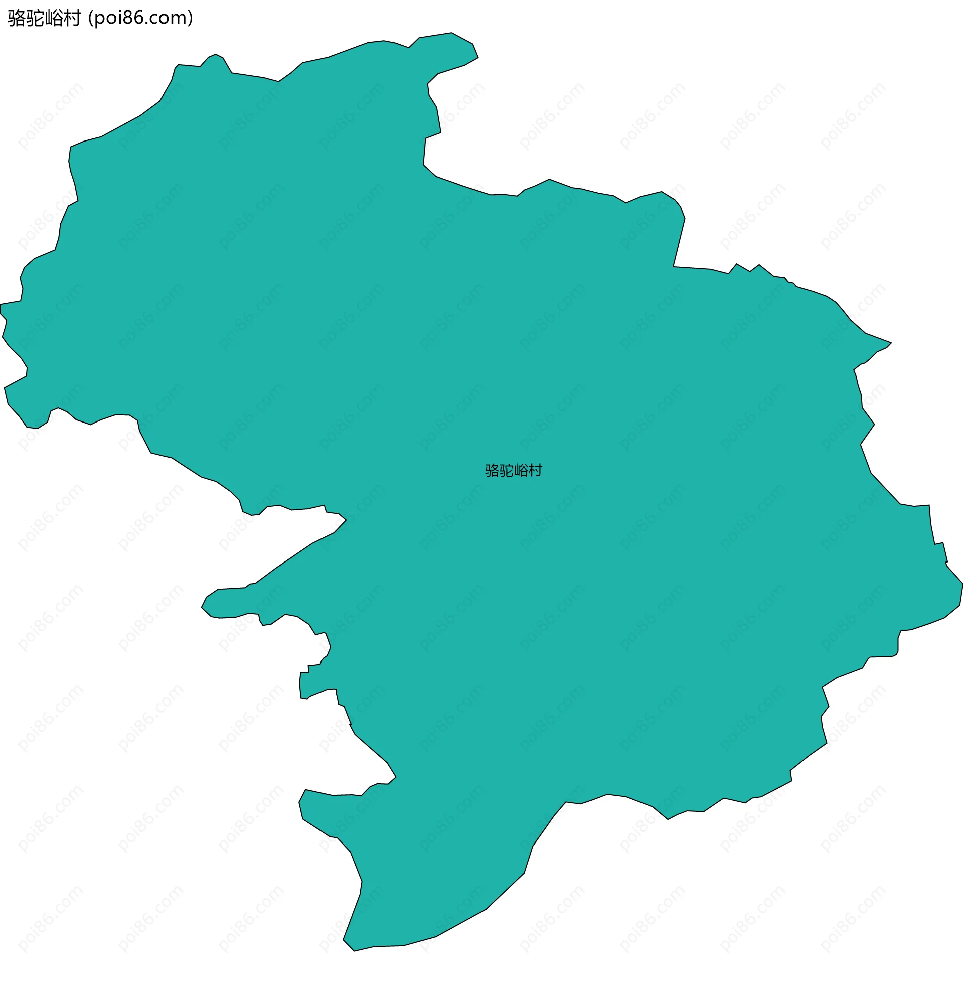 骆驼峪村边界地图