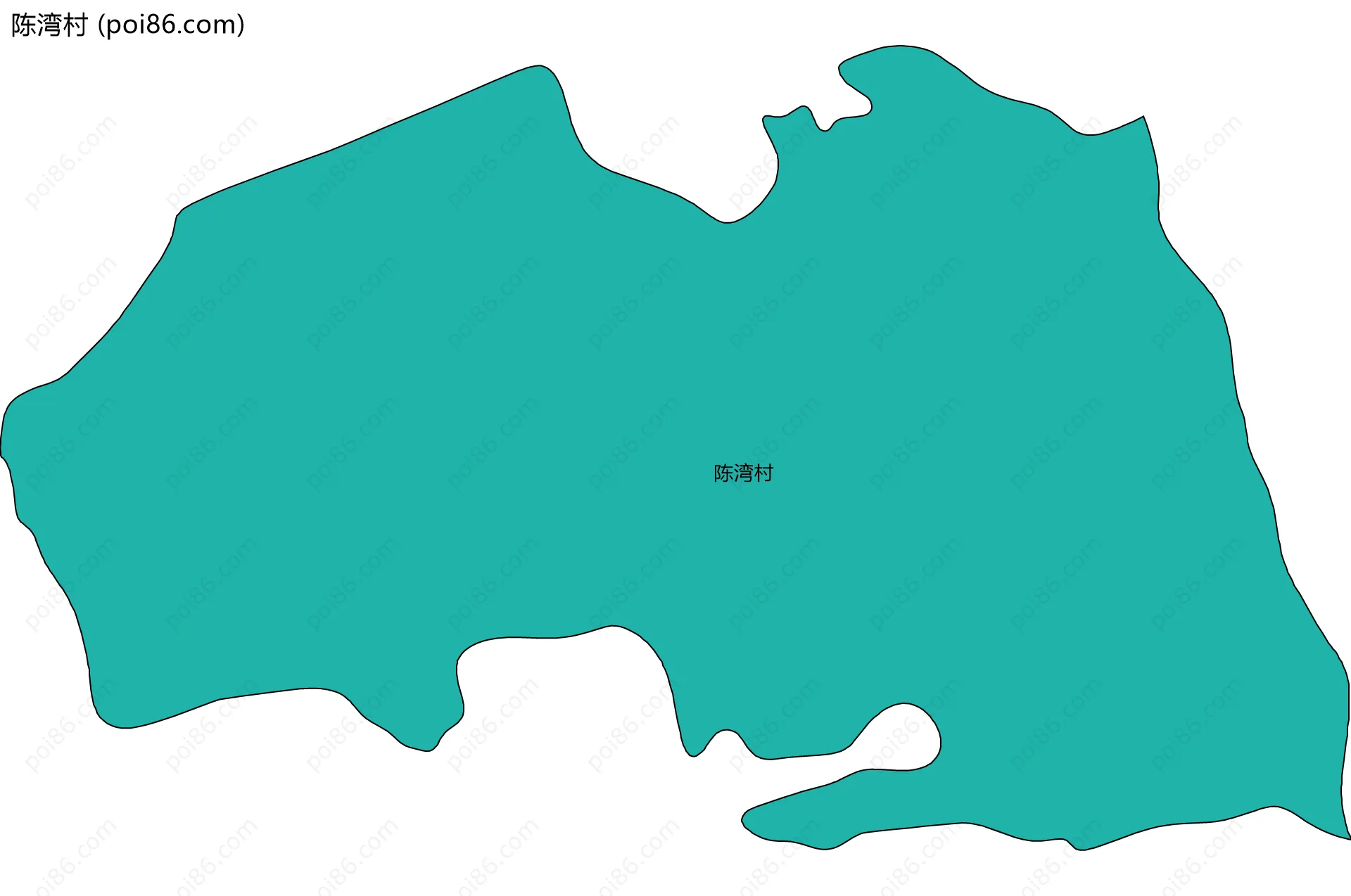陈湾村边界地图