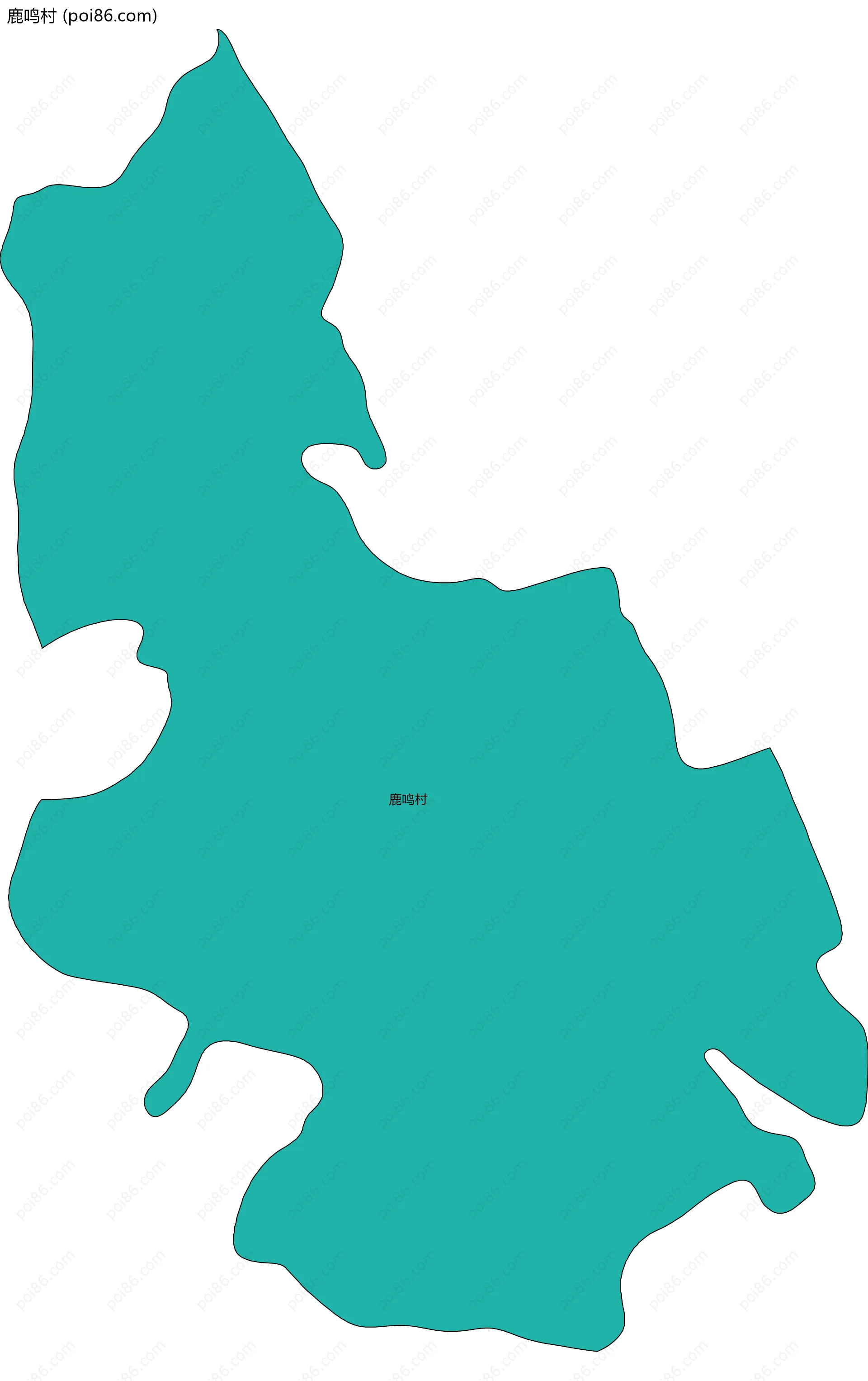 鹿鸣村边界地图