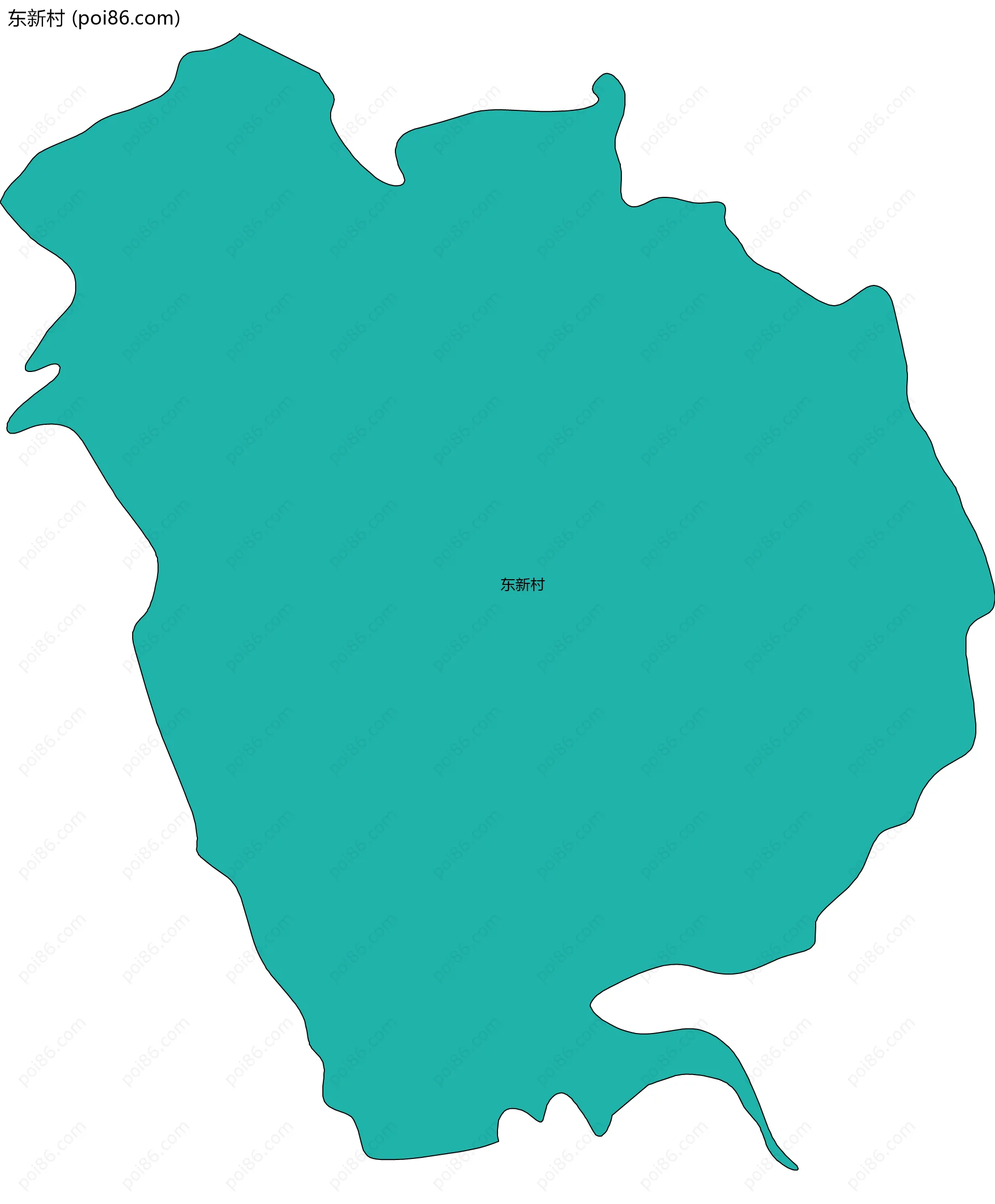 东新村边界地图