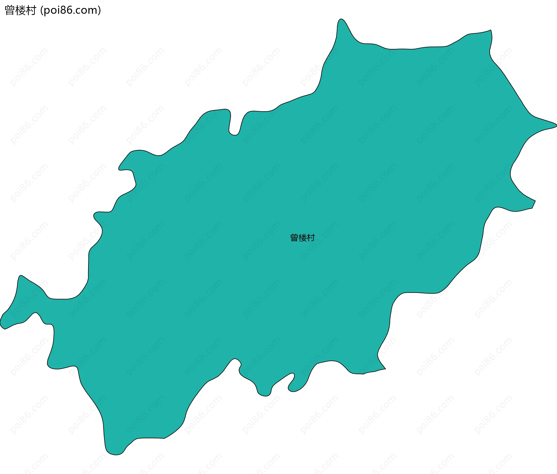 曾楼村边界地图