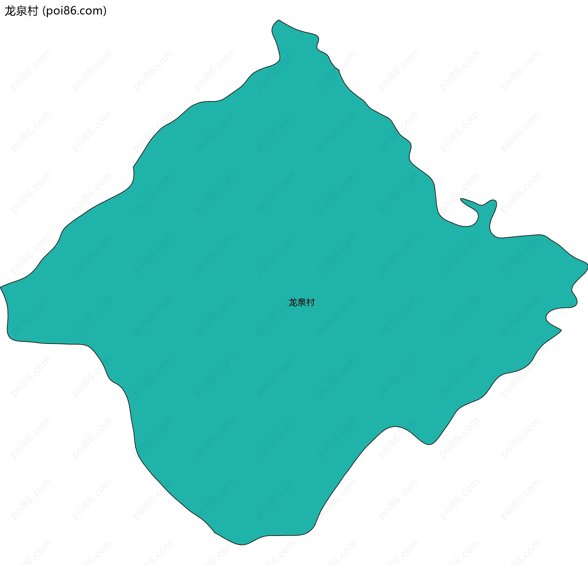 龙泉村边界地图