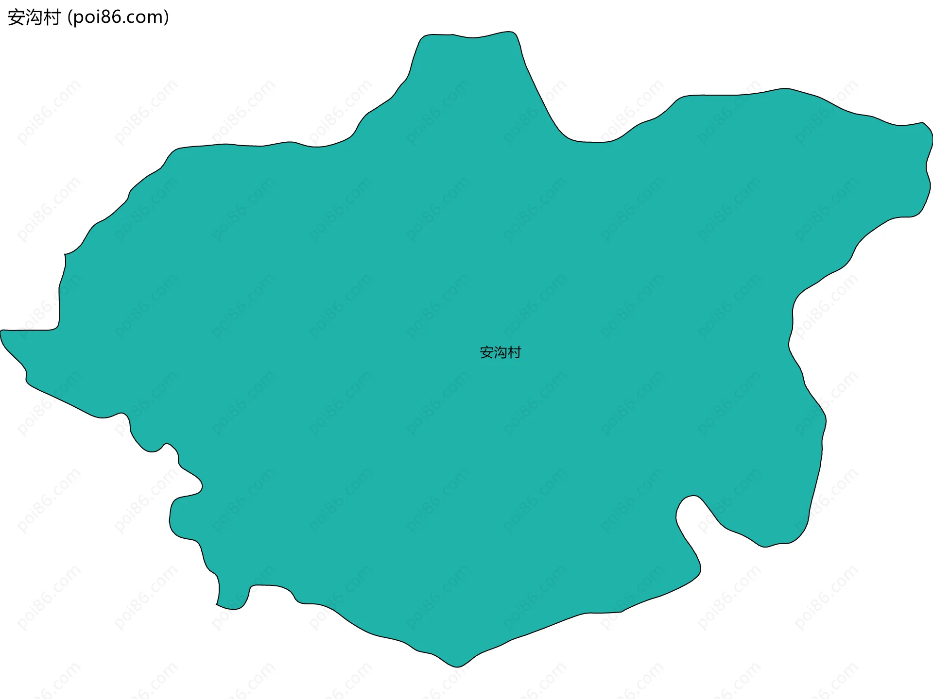 安沟村边界地图