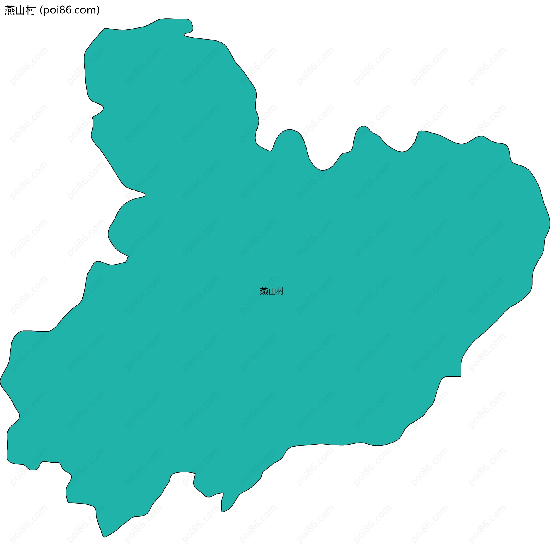 燕山村边界地图