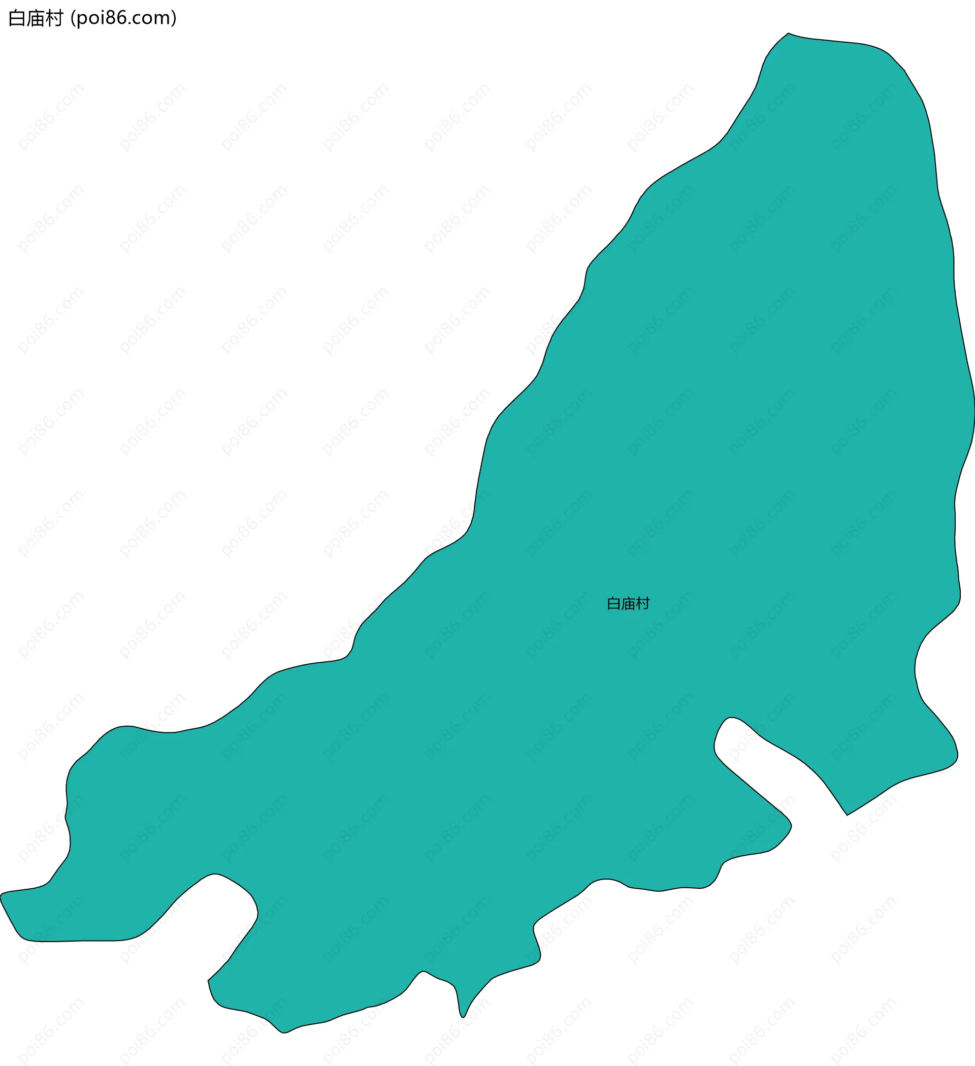 白庙村边界地图