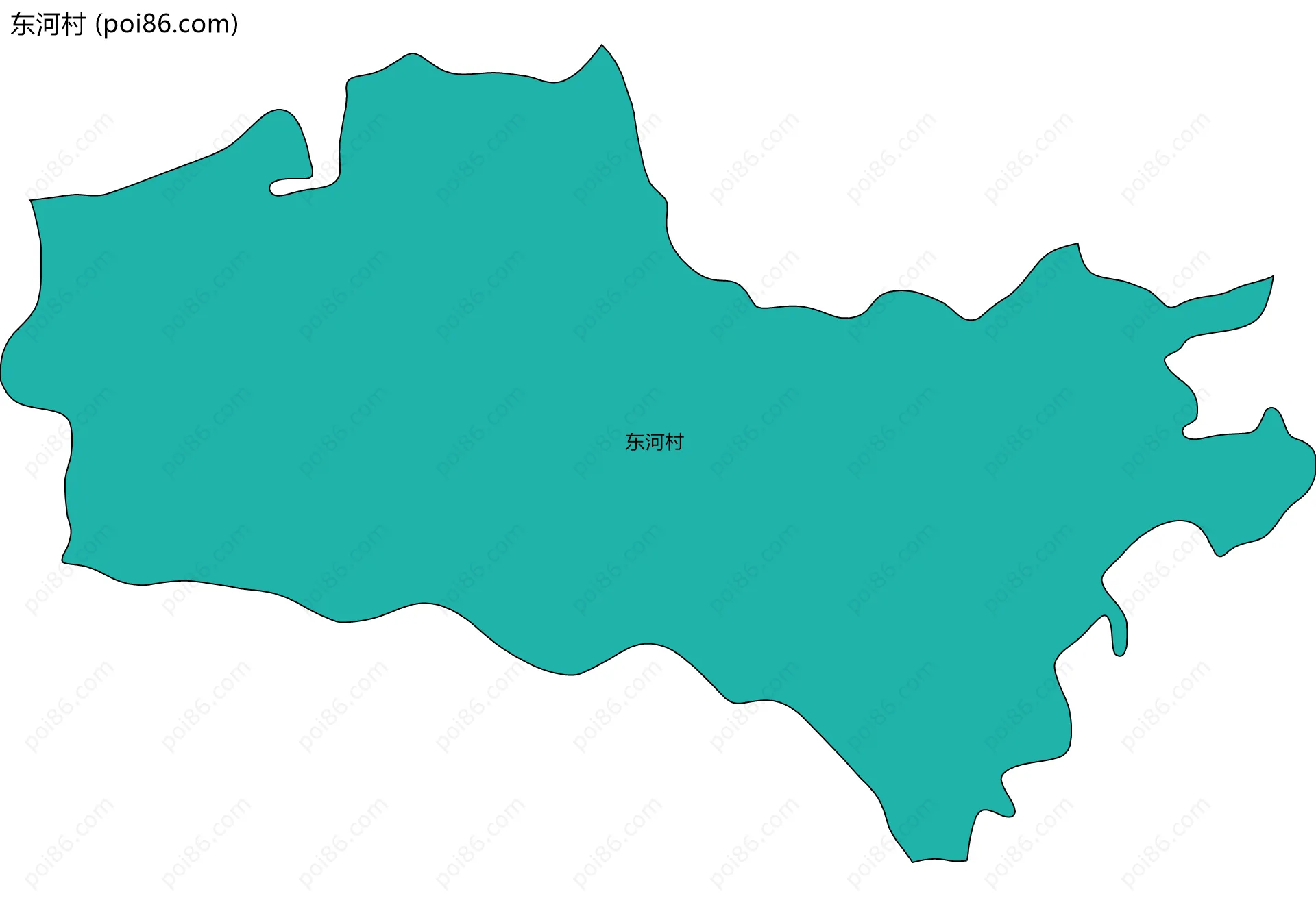 东河村边界地图