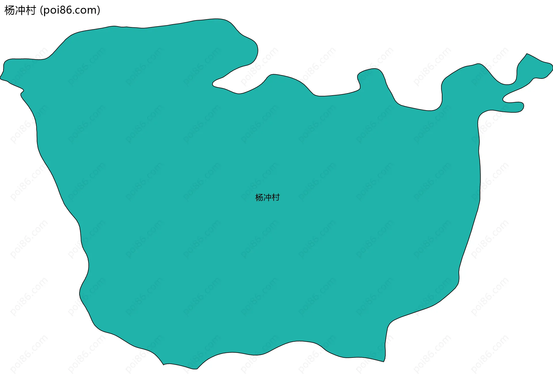 杨冲村边界地图