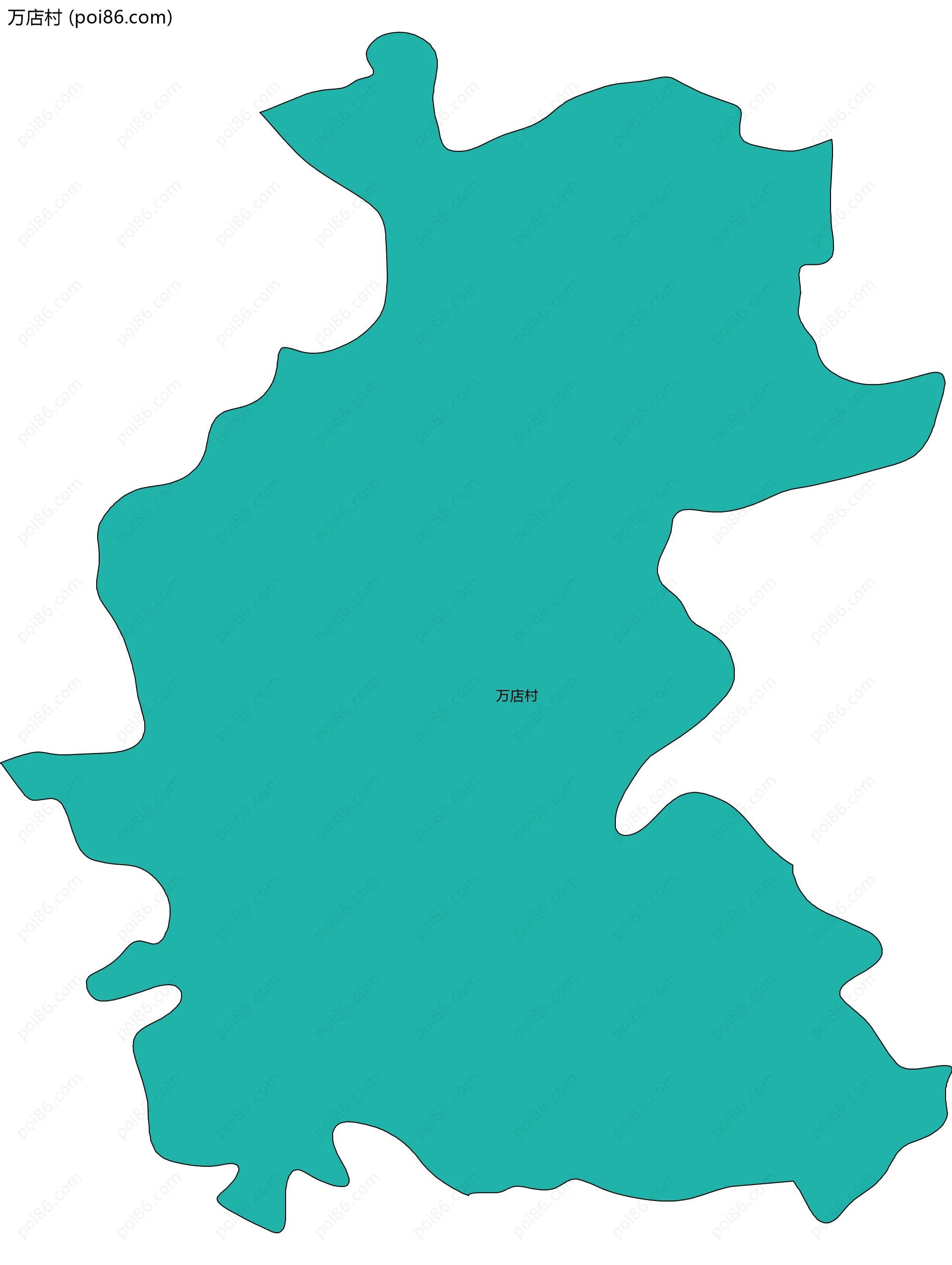 万店村边界地图