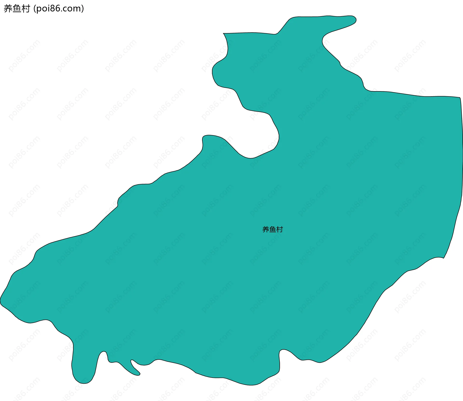 养鱼村边界地图