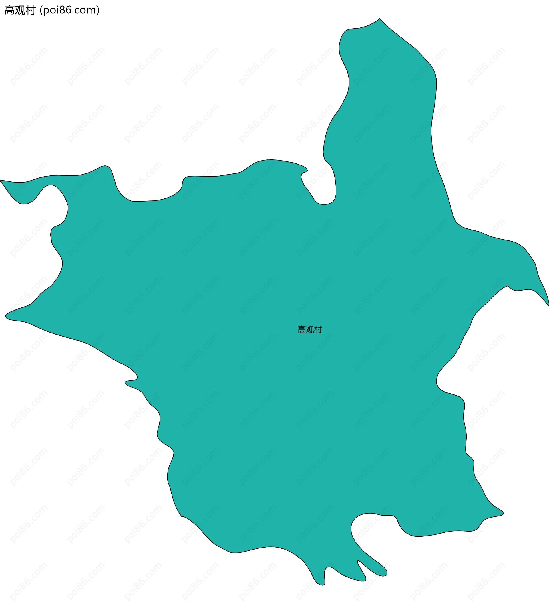 高观村边界地图