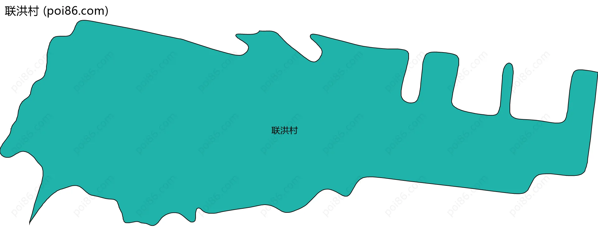 联洪村边界地图