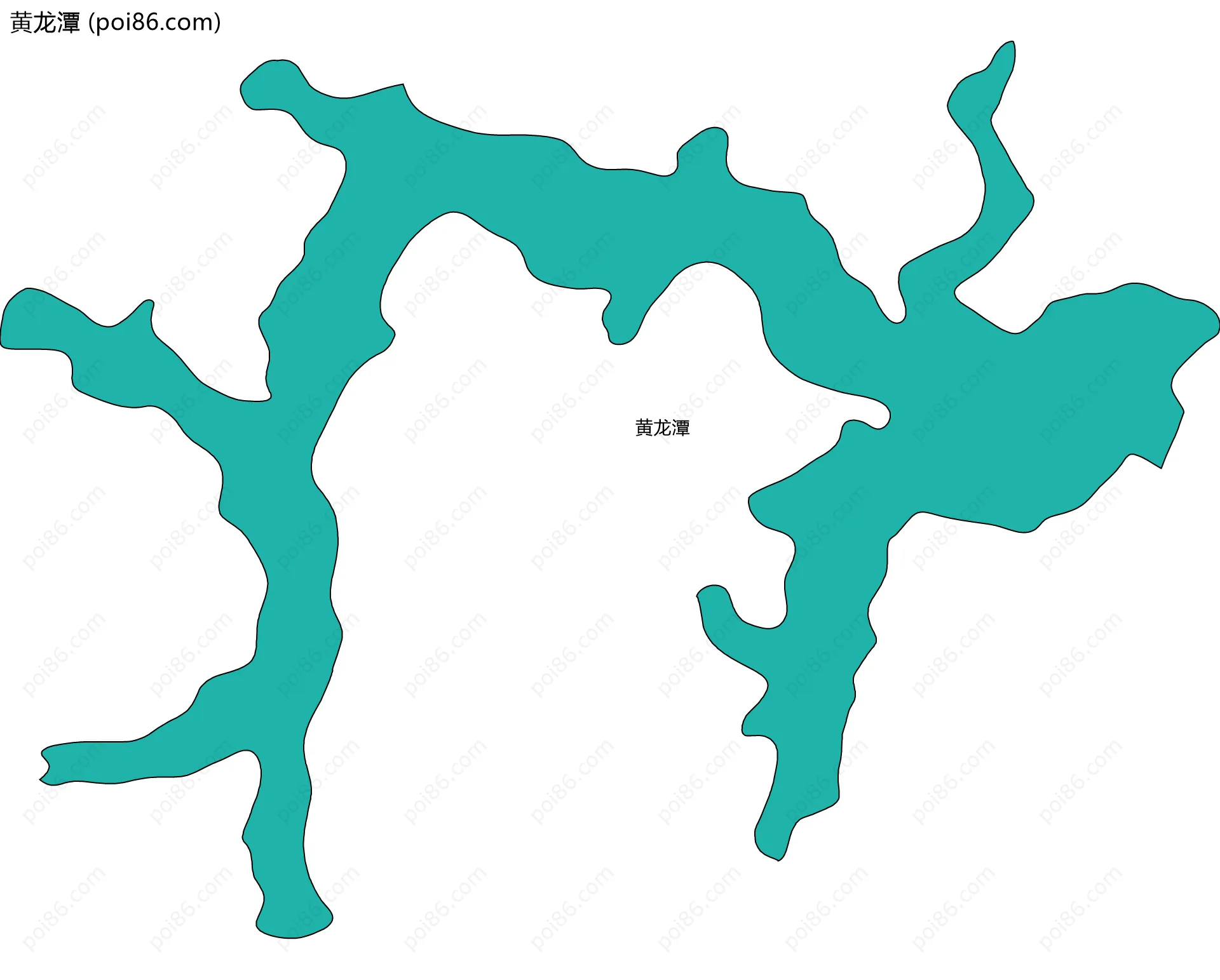 黄龙潭边界地图