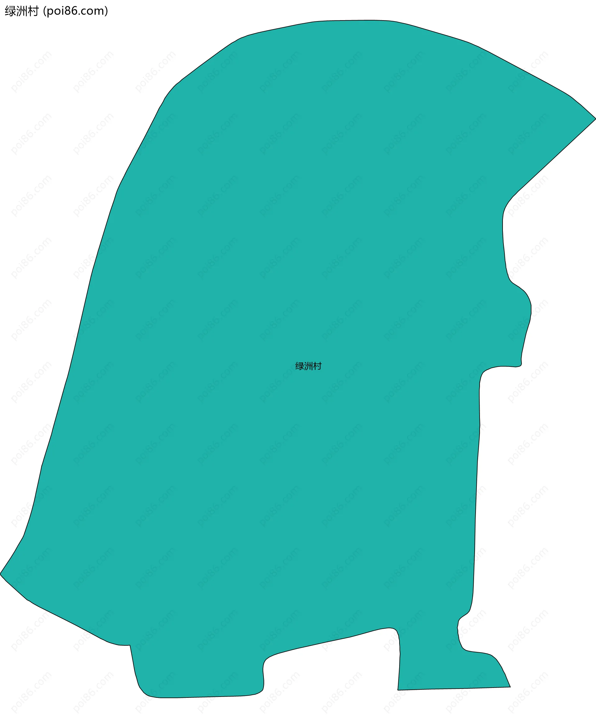 绿洲村边界地图