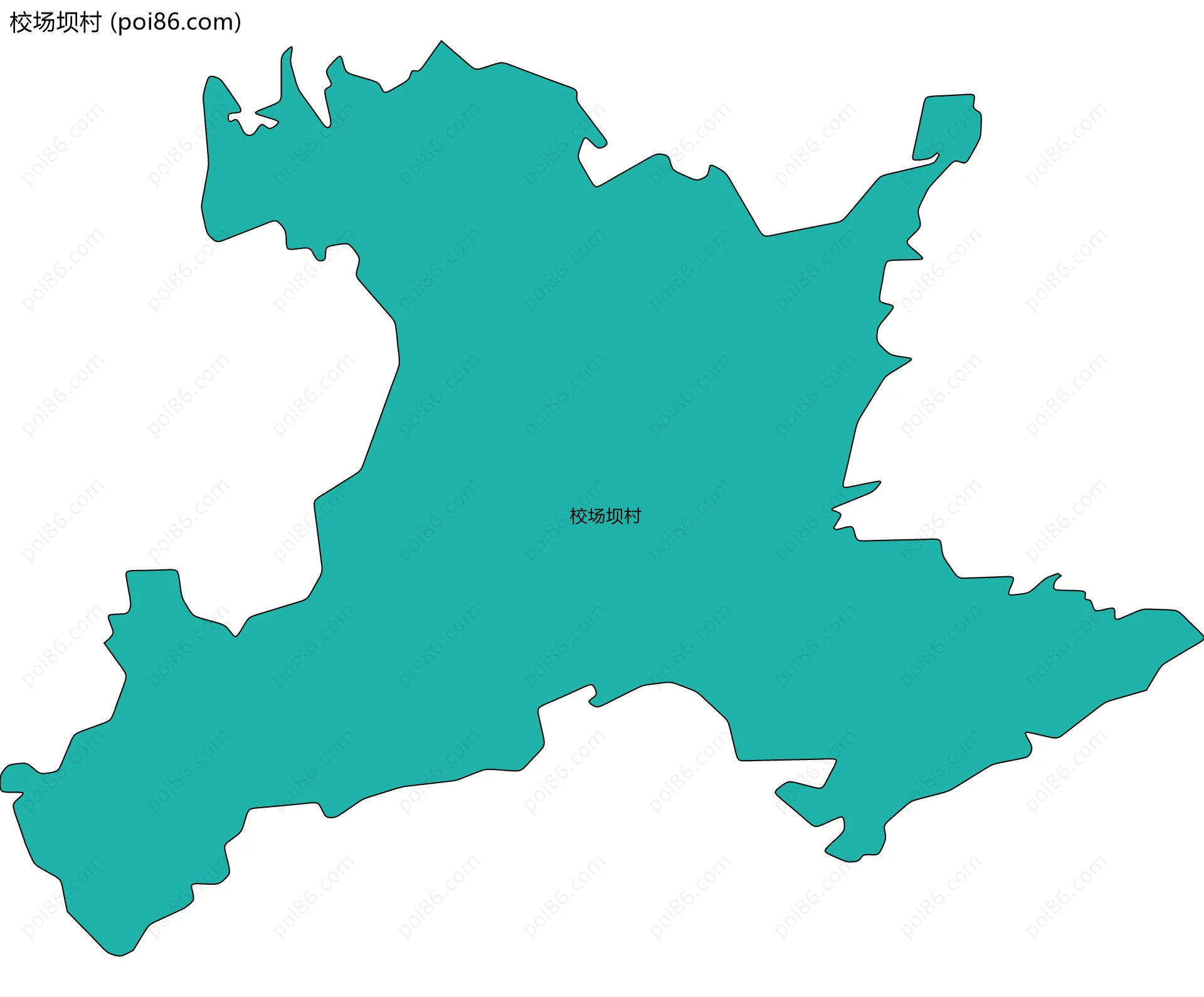 校场坝村边界地图