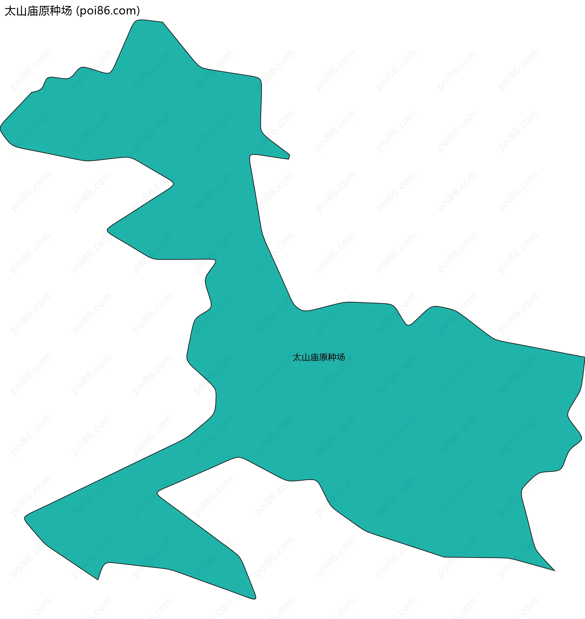 太山庙原种场边界地图