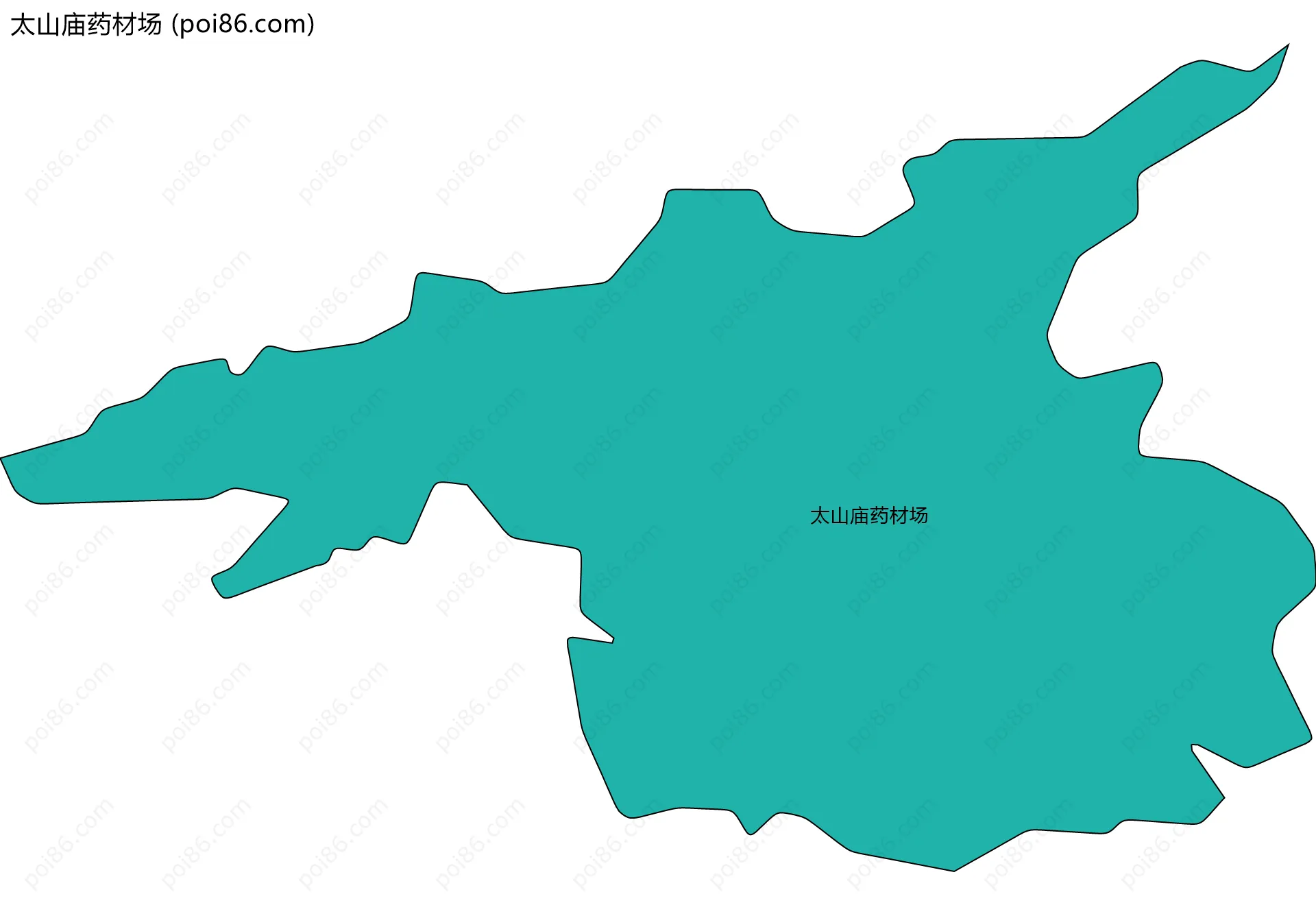 太山庙药材场边界地图