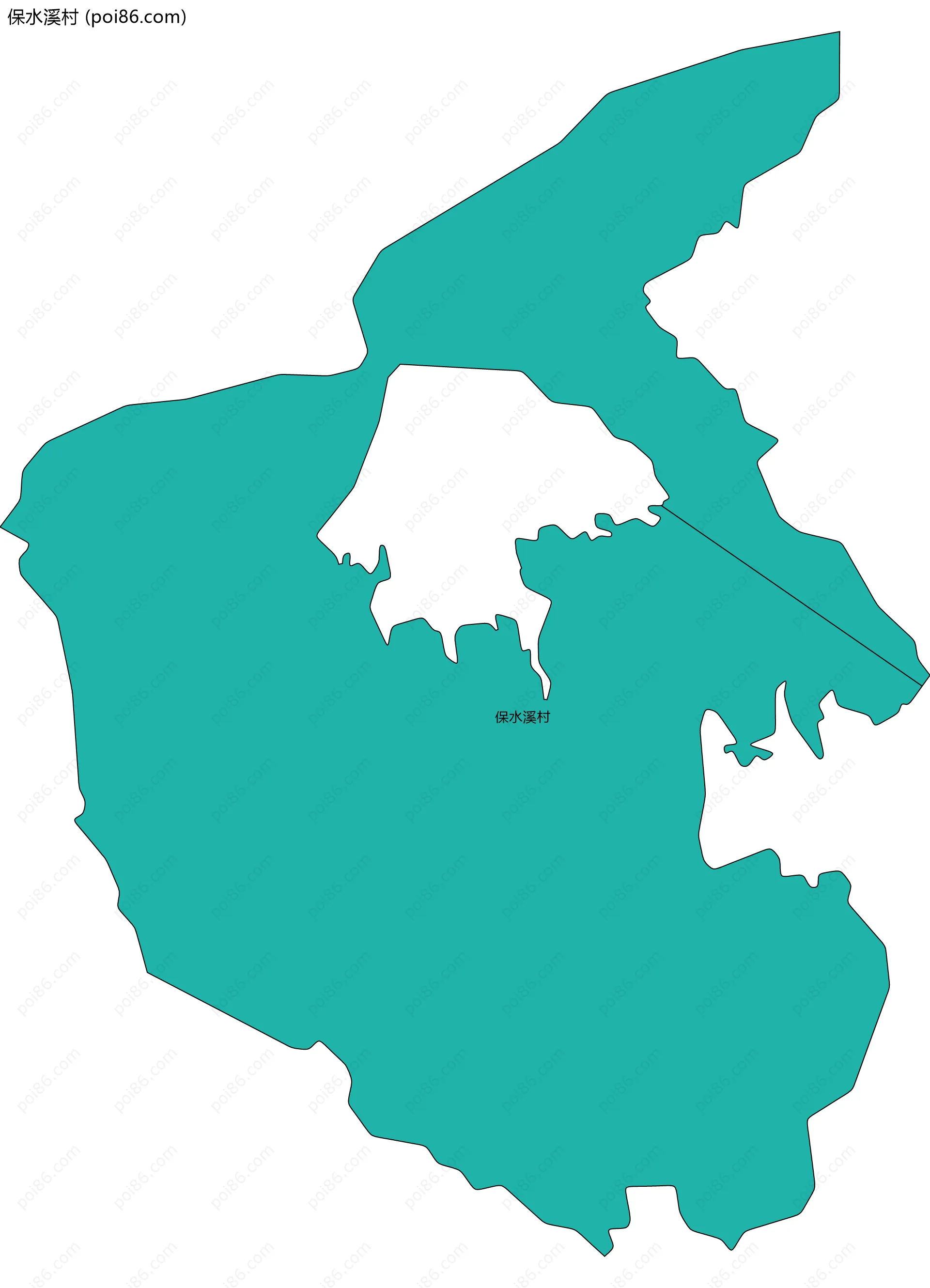 保水溪村边界地图
