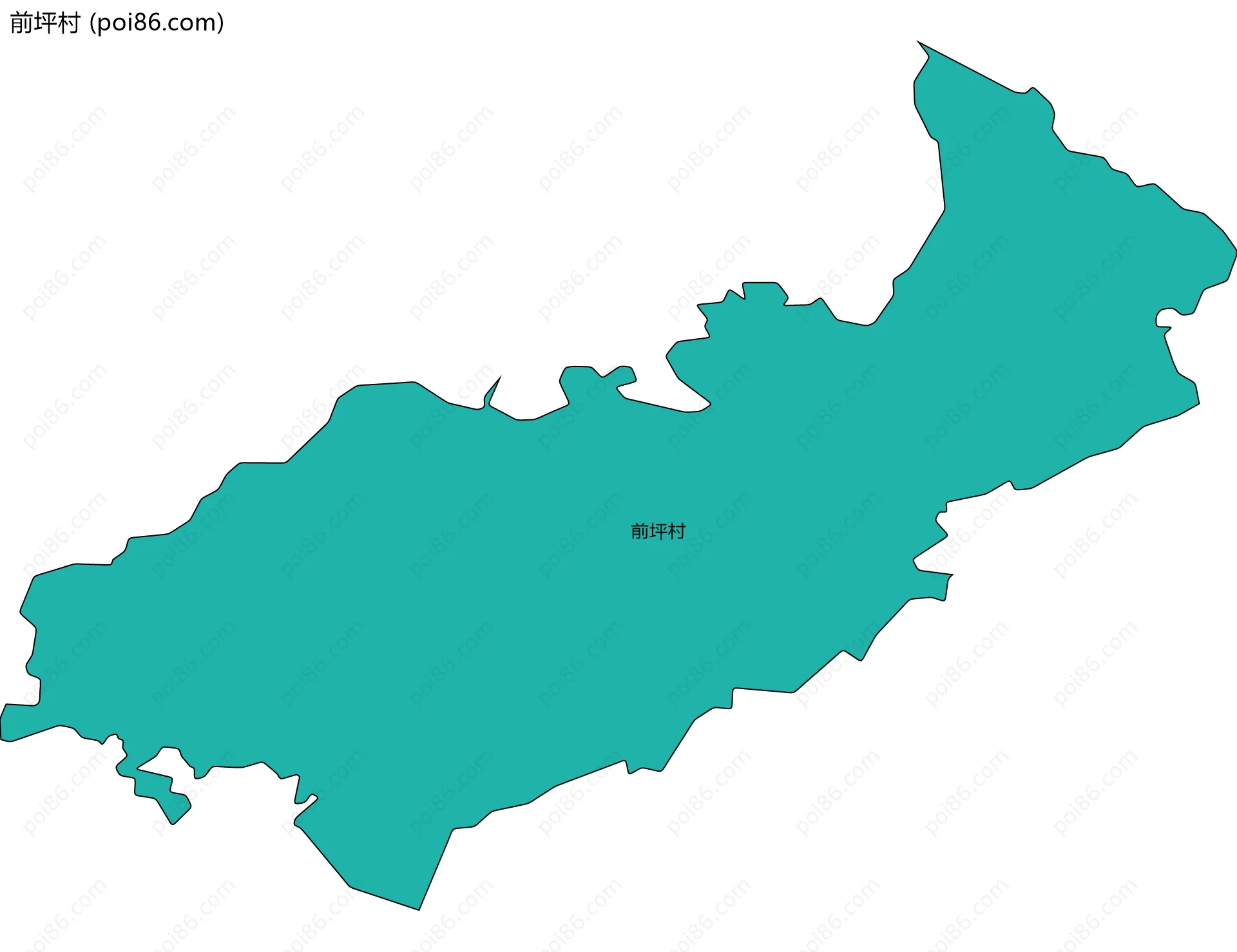 前坪村边界地图