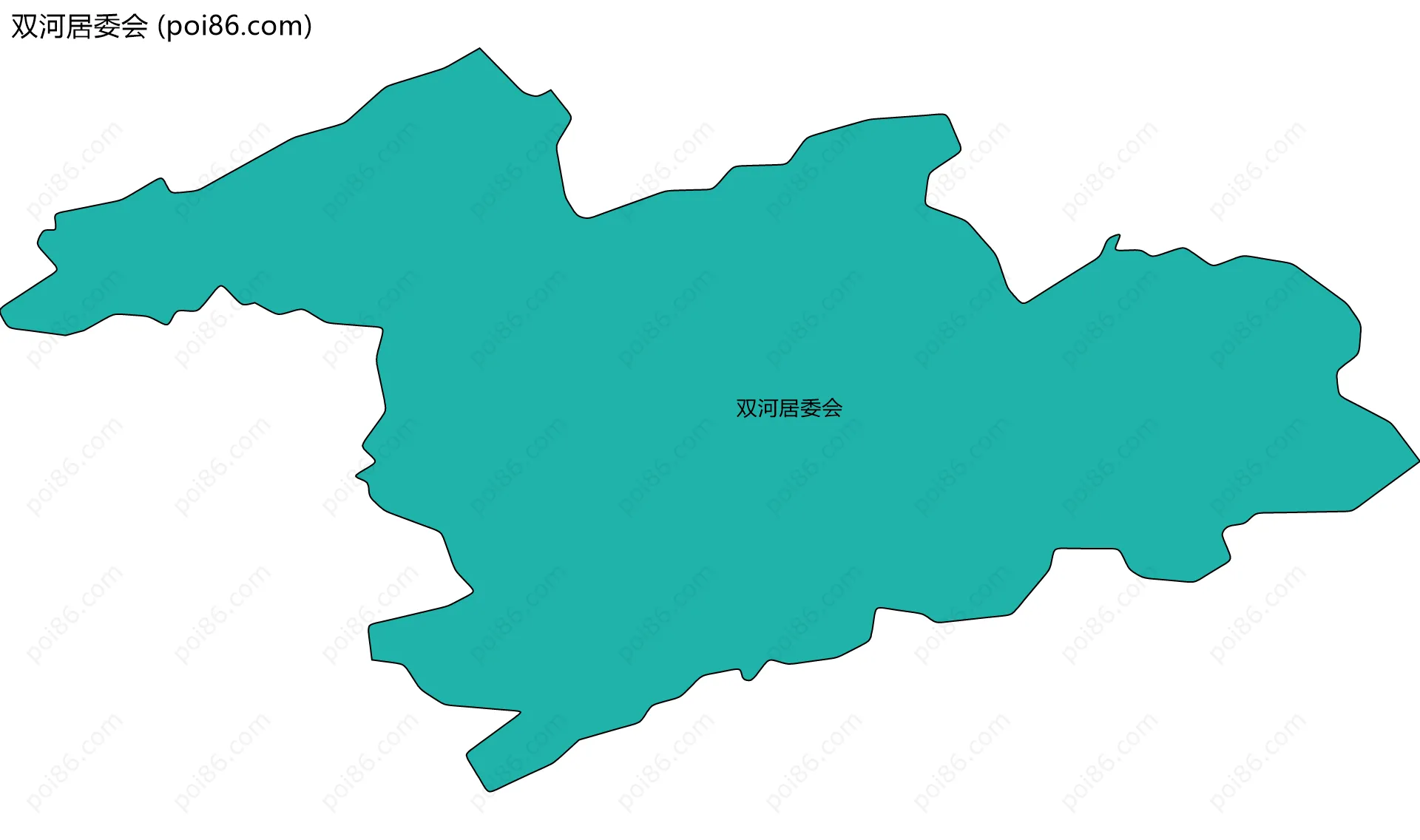 双河居委会边界地图