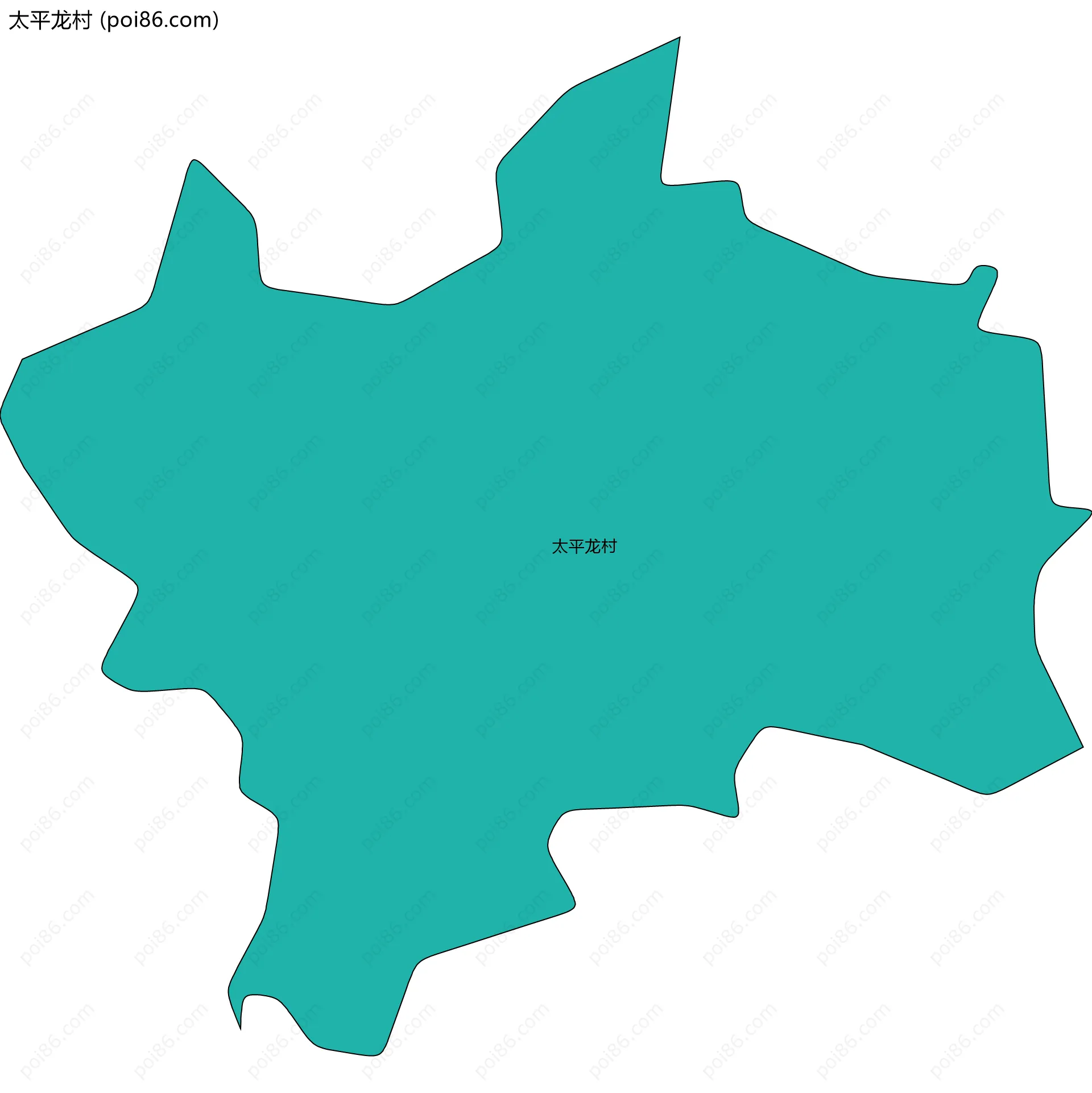 太平龙村边界地图