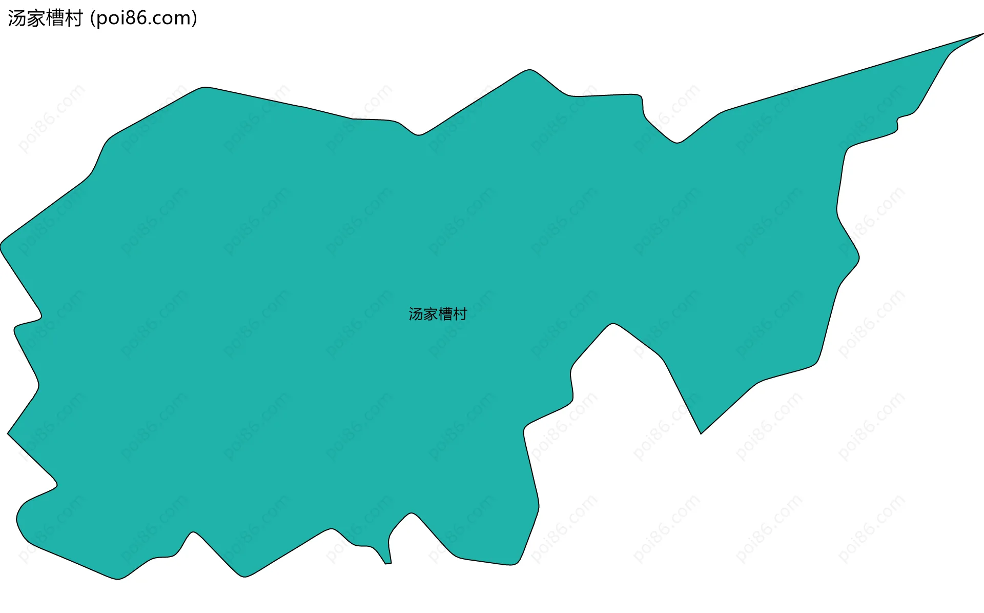 汤家槽村边界地图