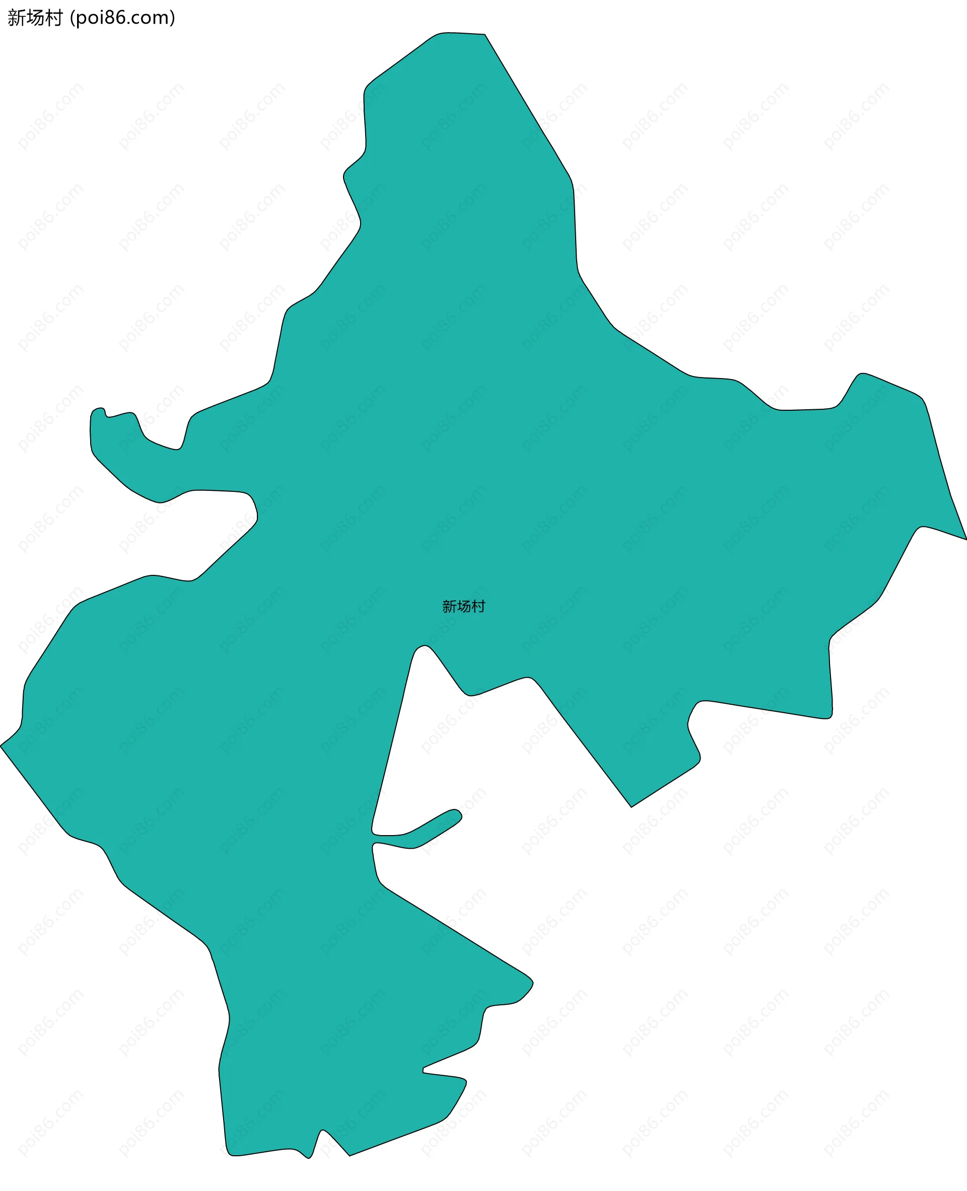 新场村边界地图