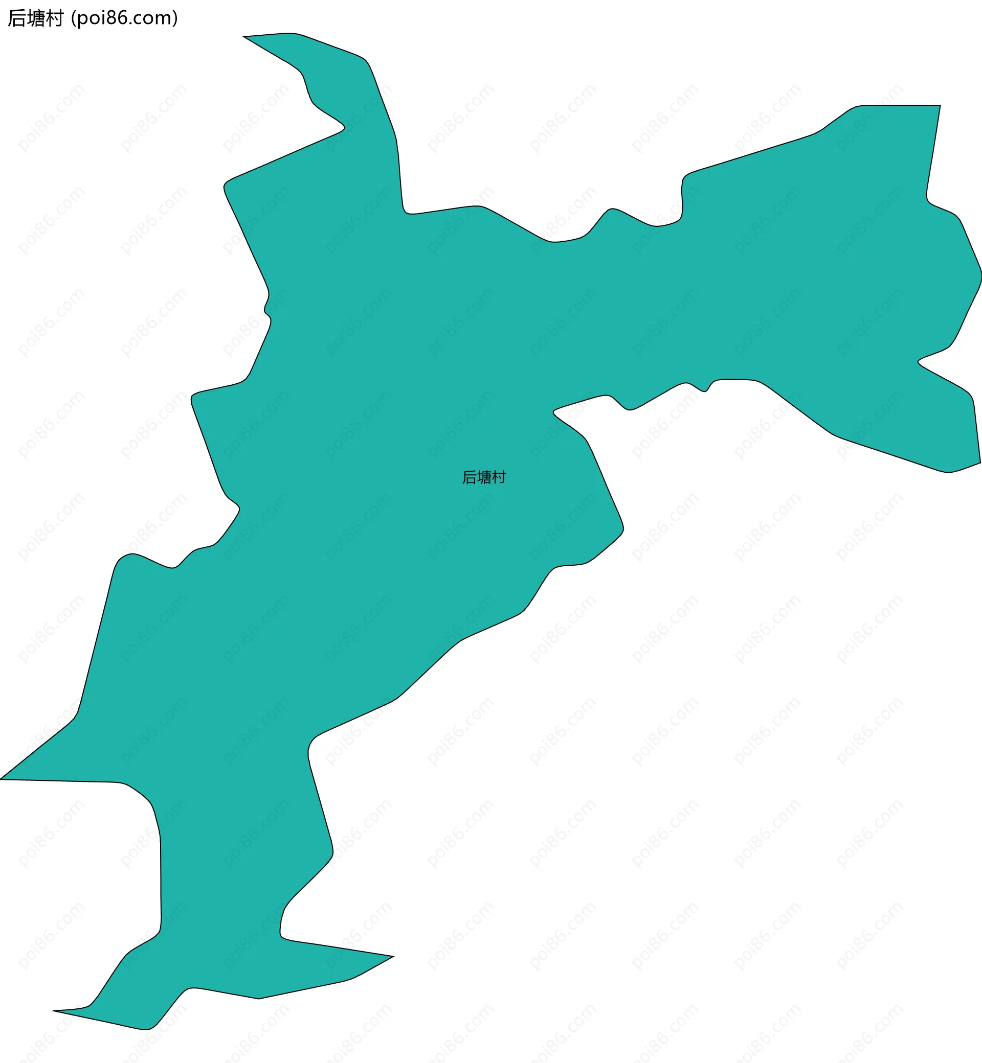 后塘村边界地图