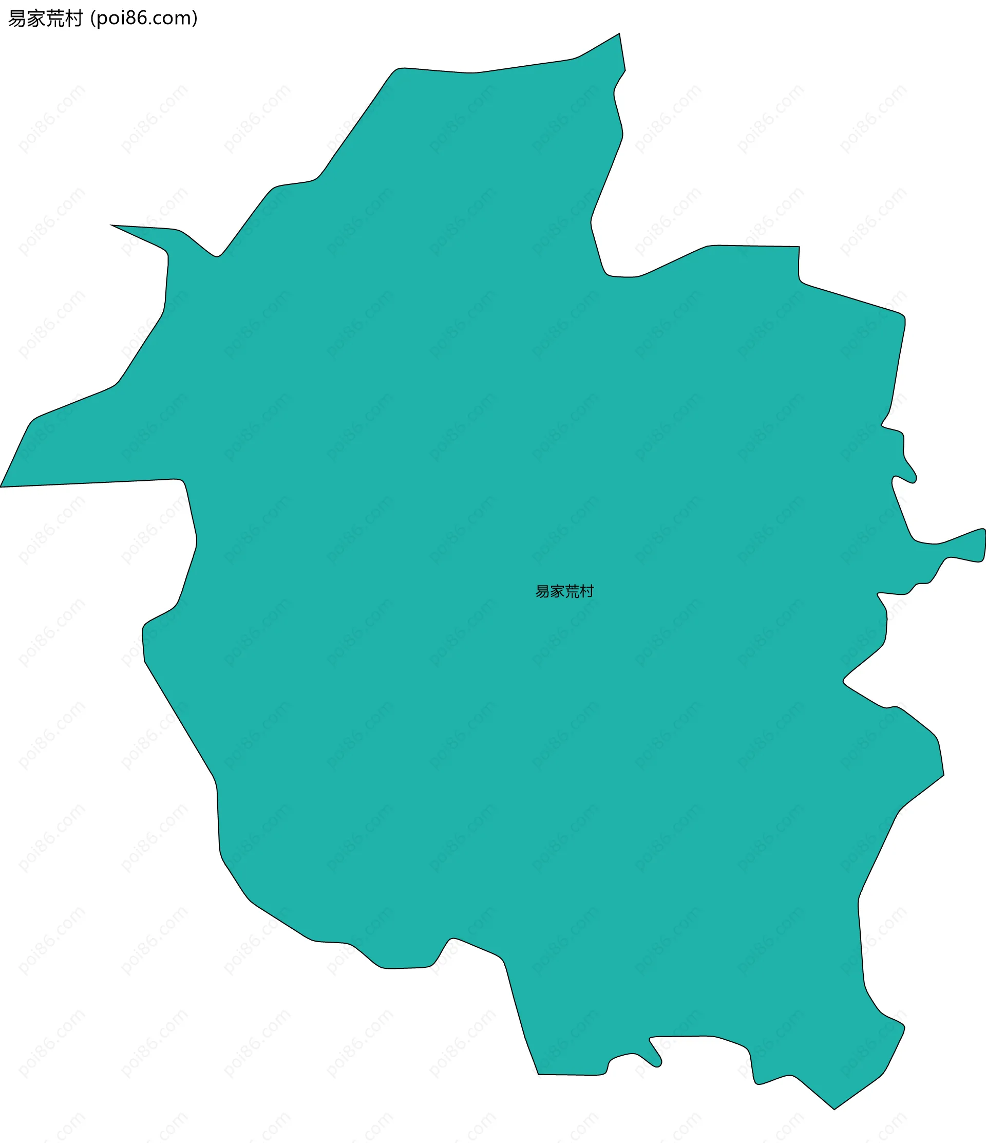 易家荒村边界地图
