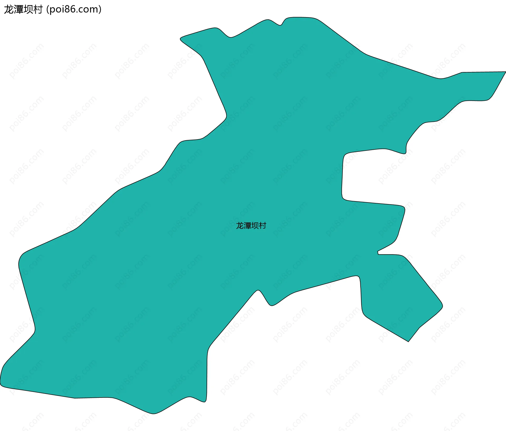 龙潭坝村边界地图
