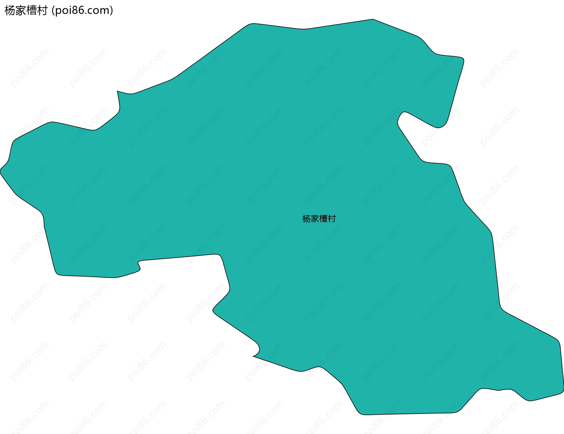 杨家槽村边界地图