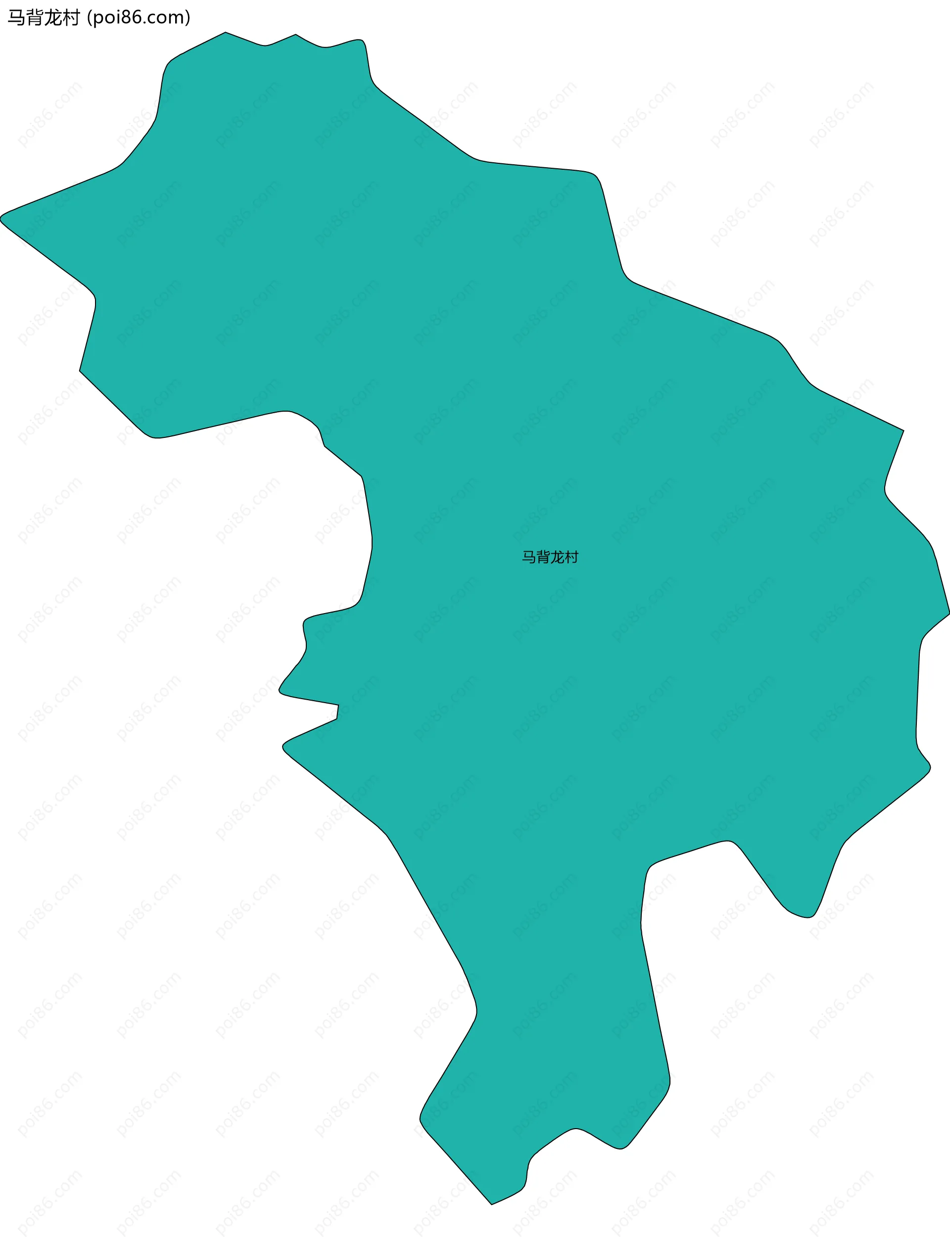 马背龙村边界地图