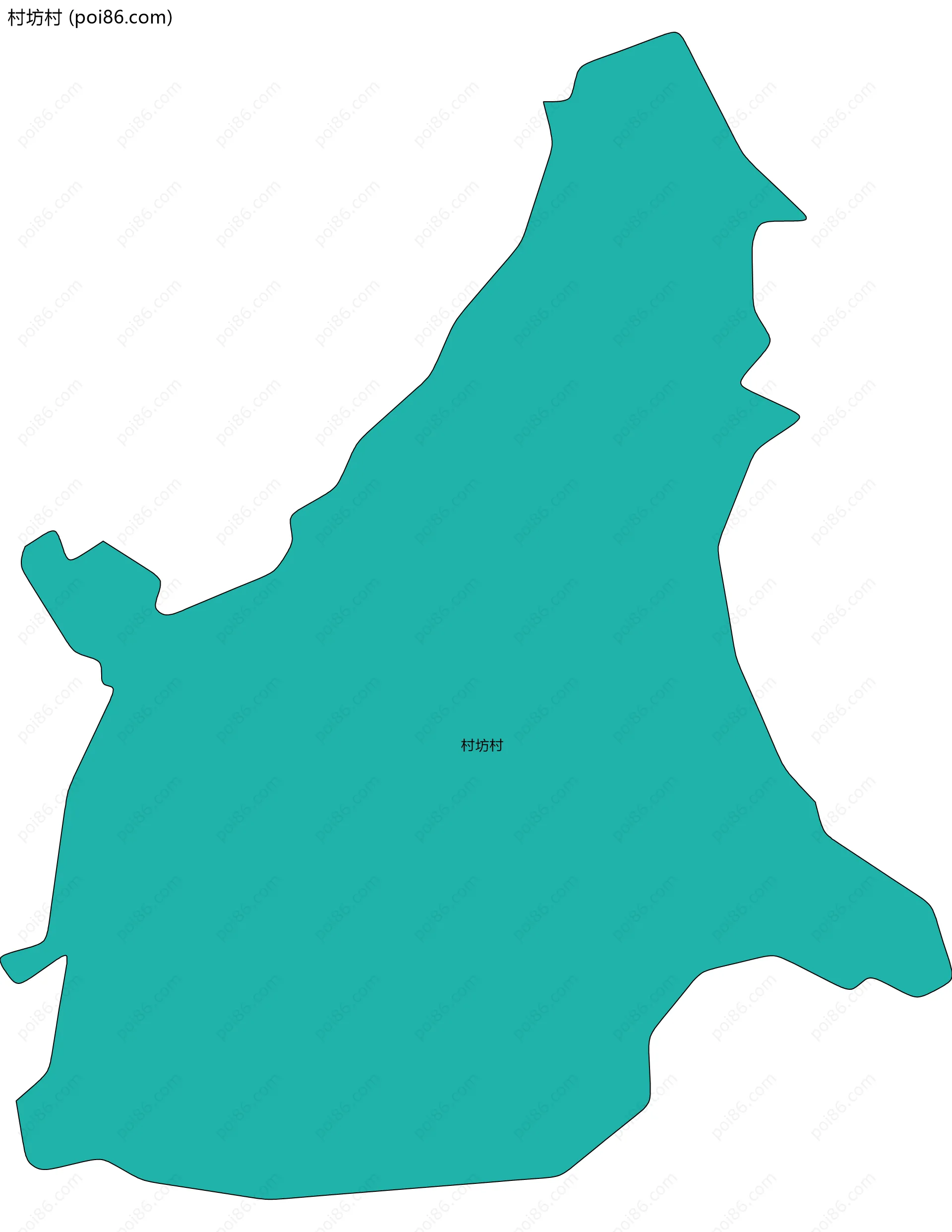 村坊村边界地图
