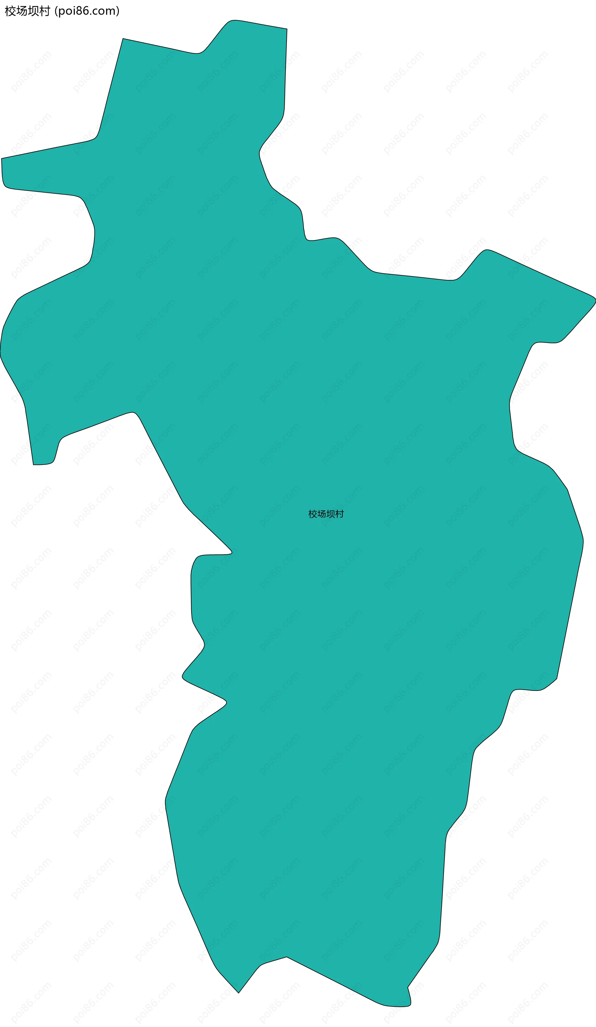 校场坝村边界地图