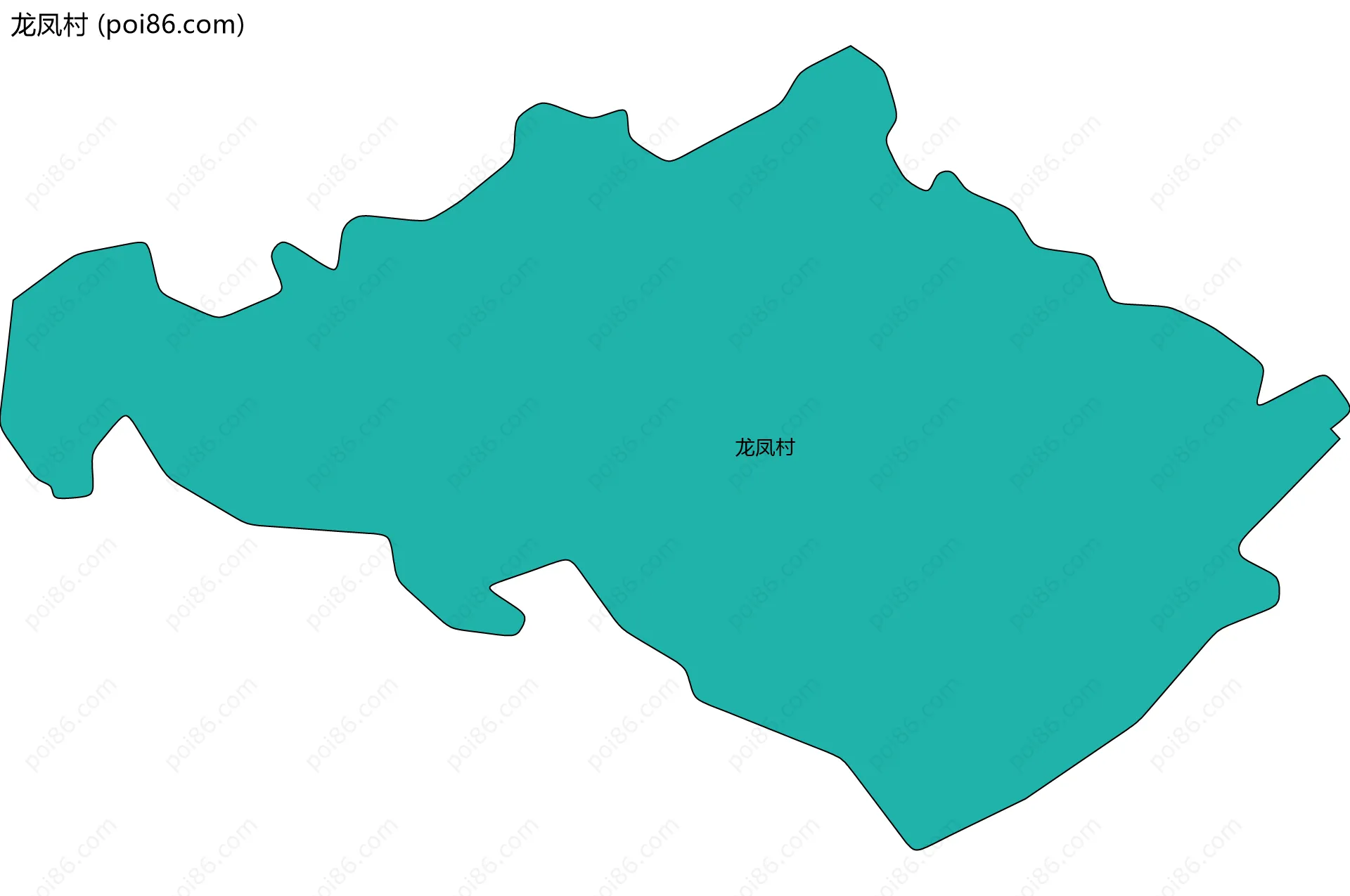 龙凤村边界地图