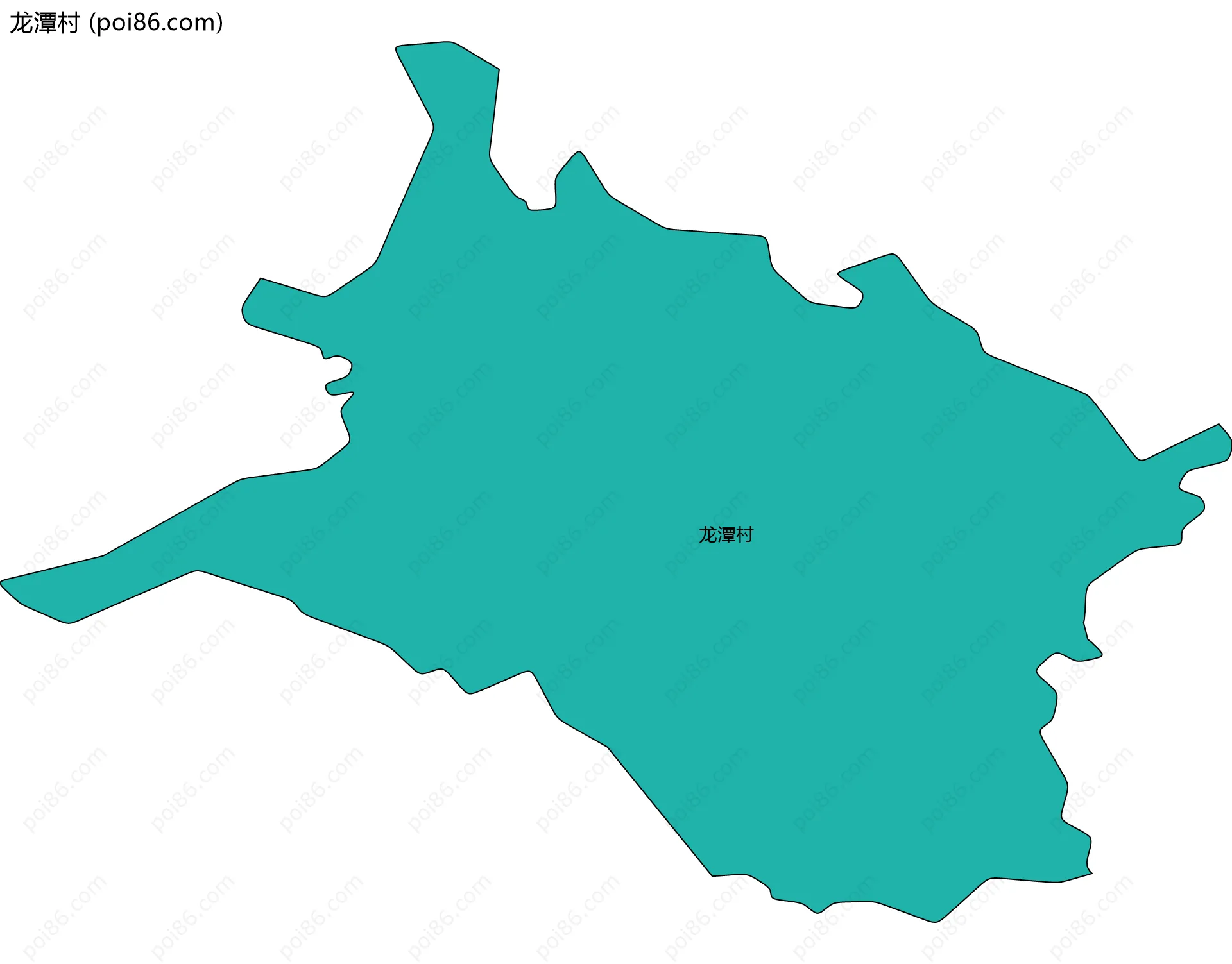 龙潭村边界地图