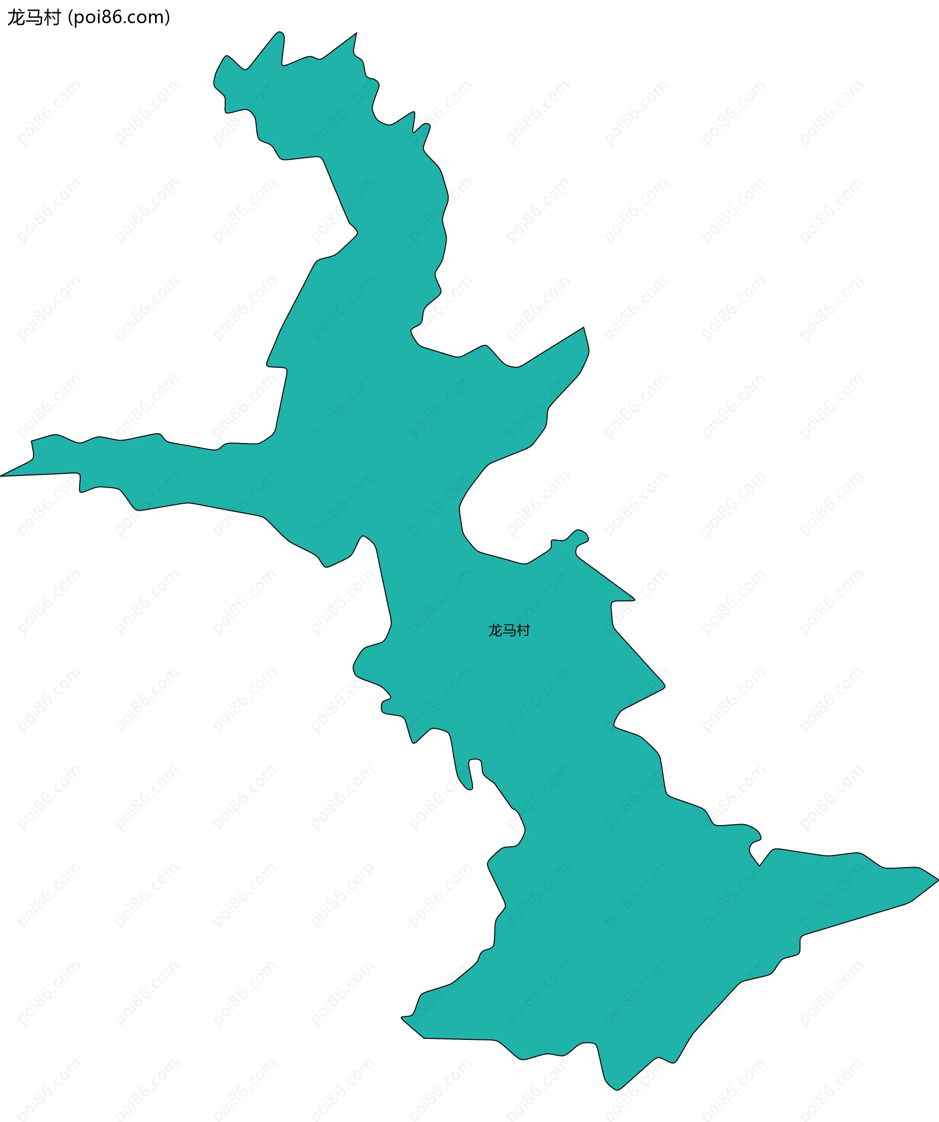 龙马村边界地图