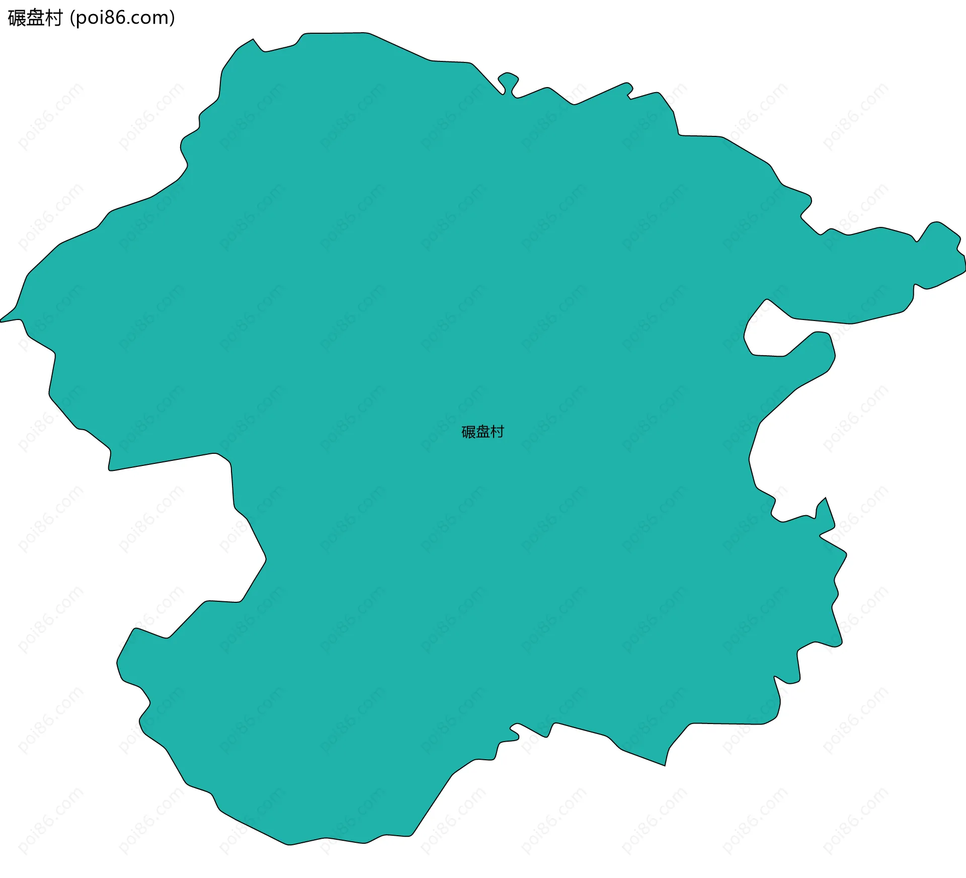 碾盘村边界地图