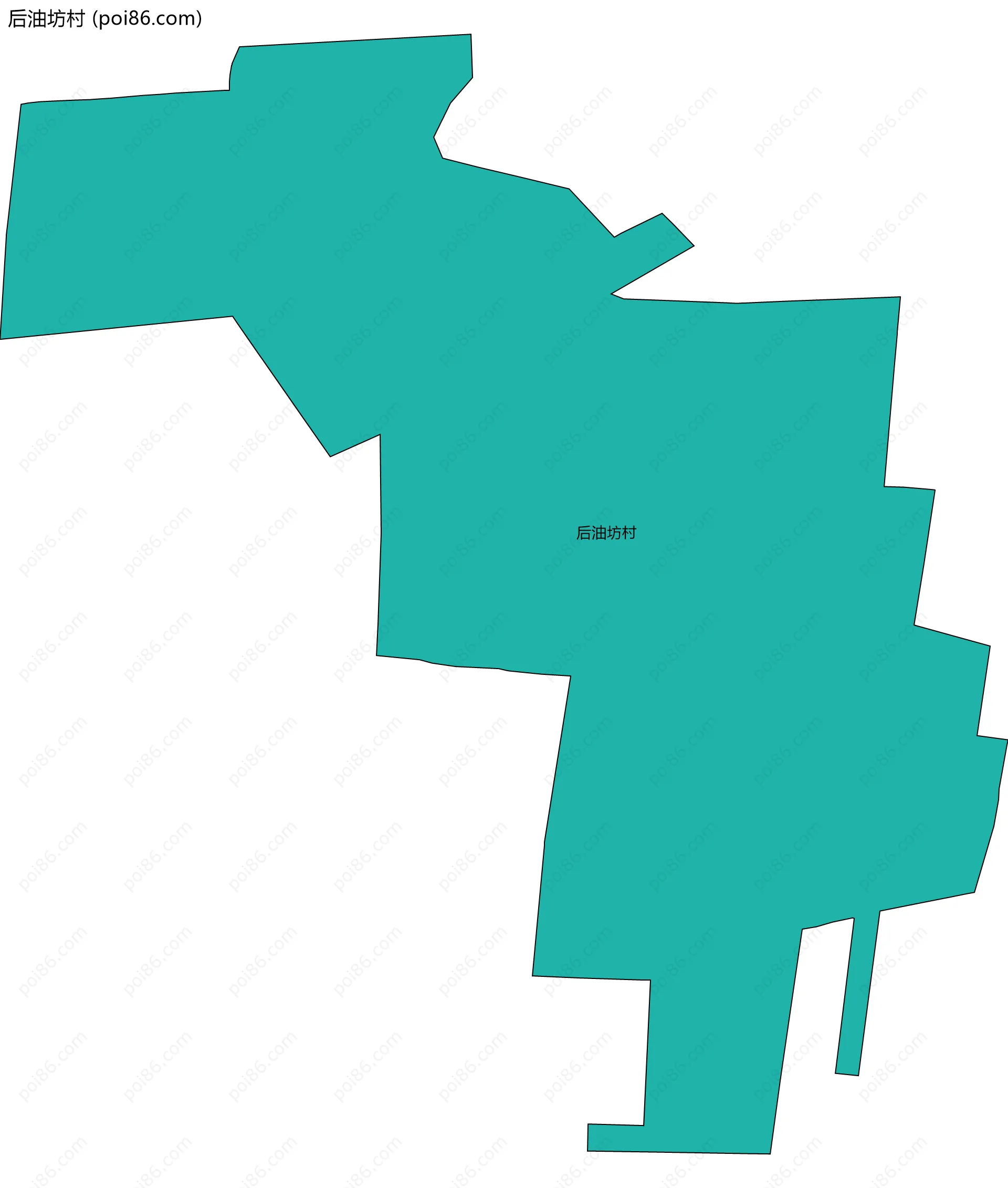 后油坊村边界地图