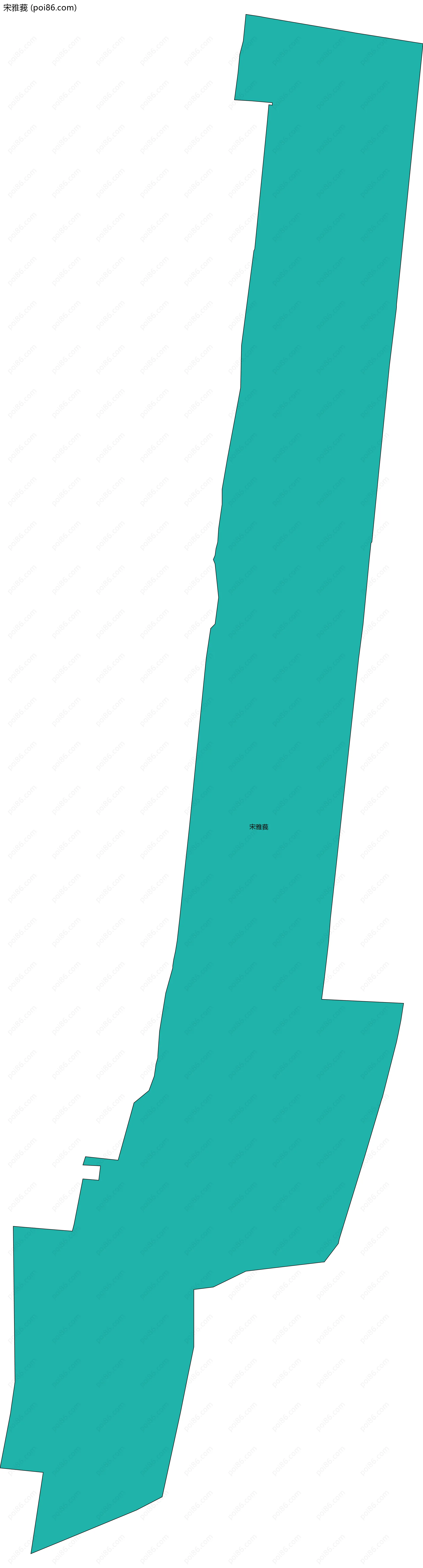 宋雅莪边界地图