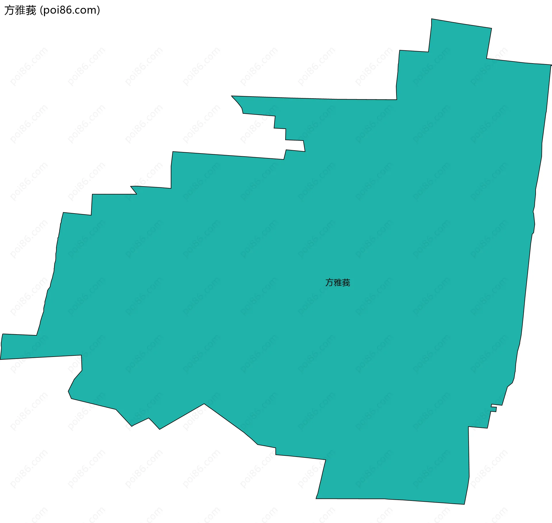 方雅莪边界地图