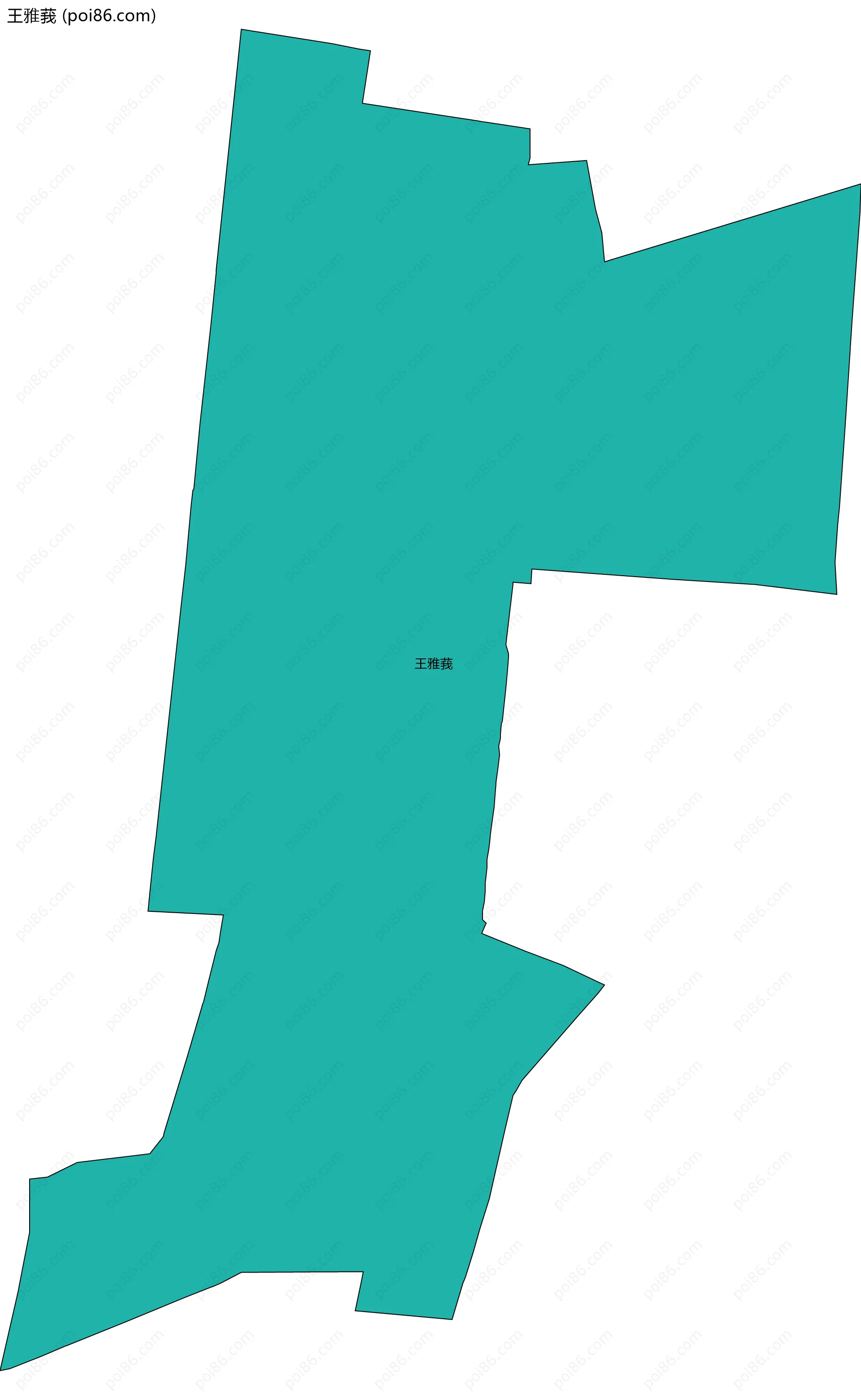 王雅莪边界地图